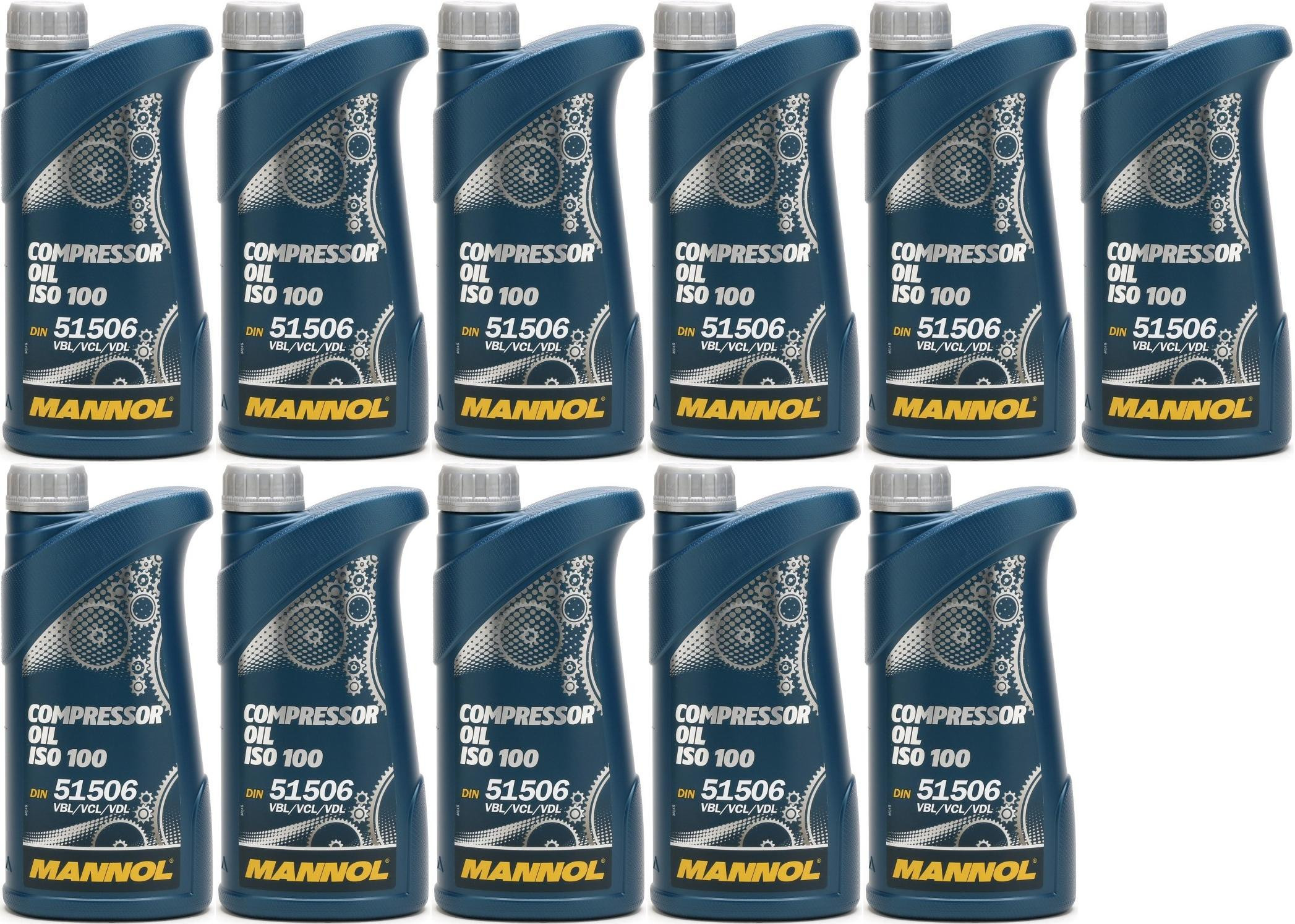 MANNOL Compressor Oil ISO 100 11x 1l = 11 Liter