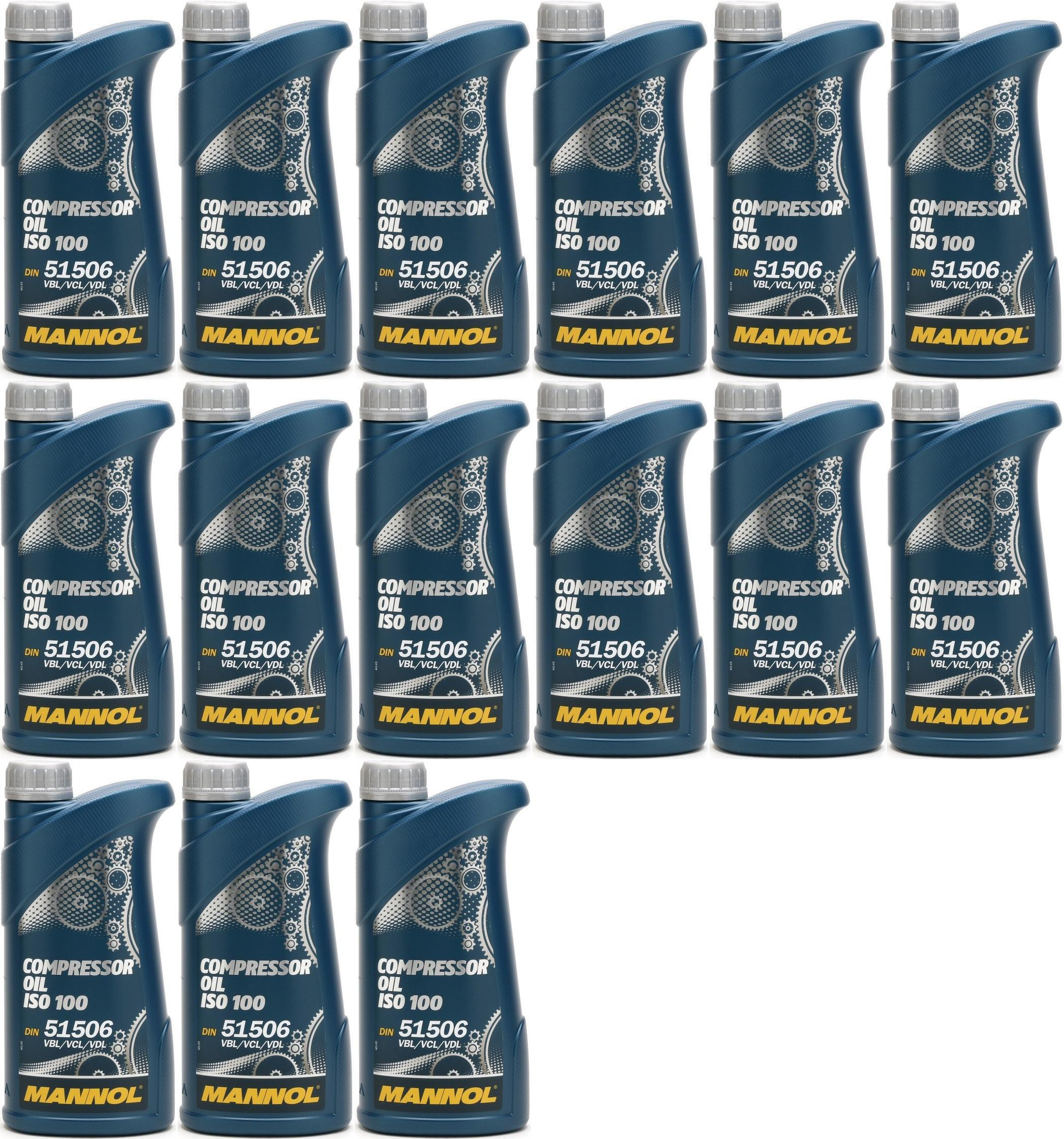 MANNOL Compressor Oil ISO 100 15x 1l = 15 Liter