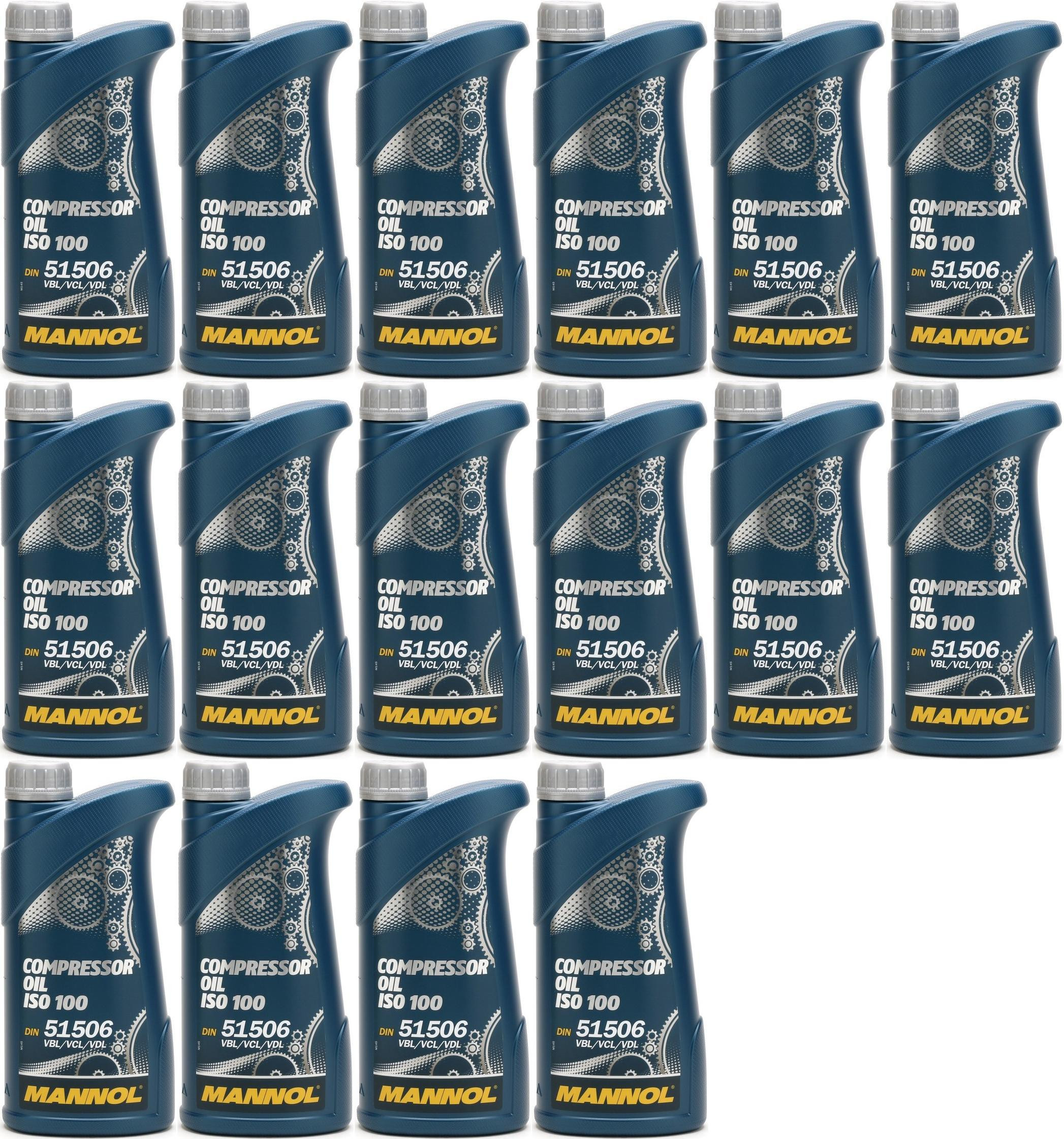 MANNOL Compressor Oil ISO 100 16x 1l = 16 Liter