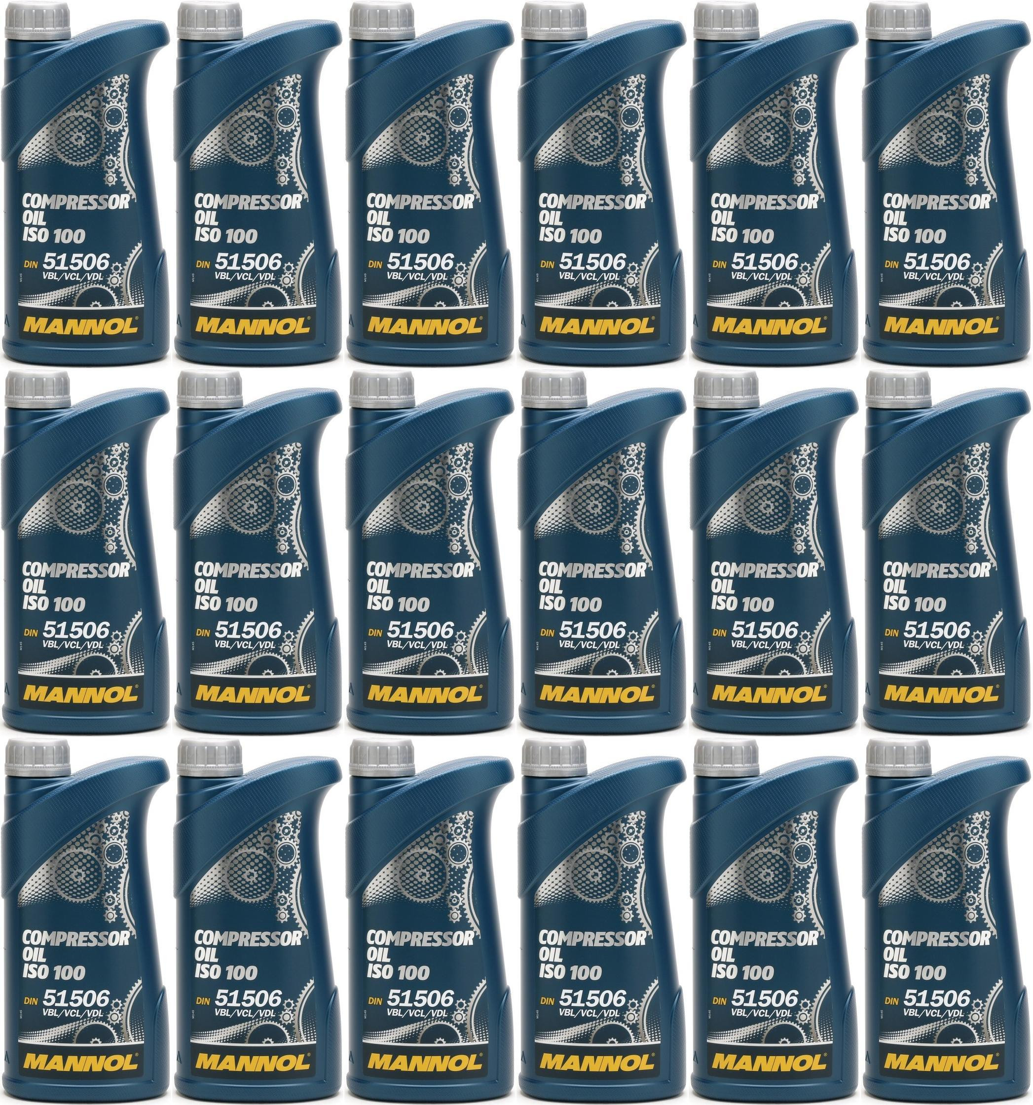 MANNOL Compressor Oil ISO 100 18x 1l = 18 Liter