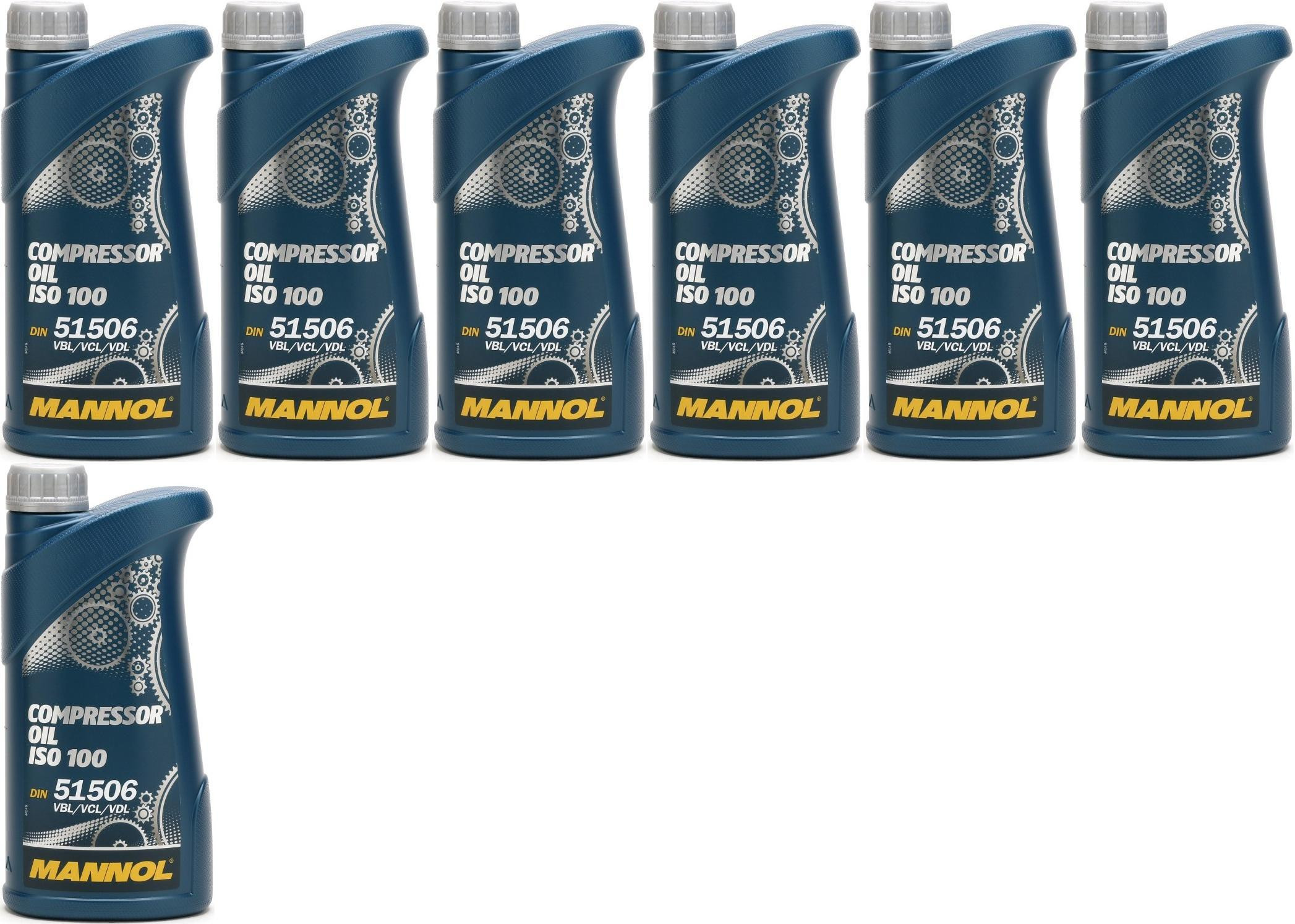 MANNOL Compressor Oil ISO 100 7x 1l = 7 Liter