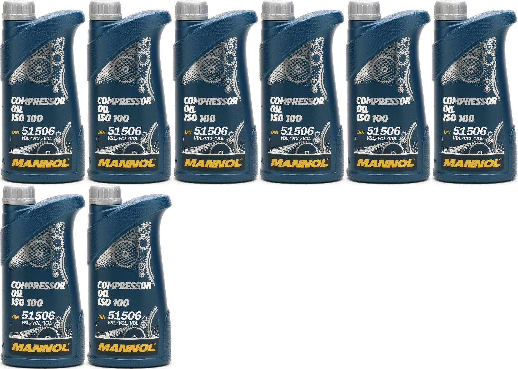 MANNOL Compressor Oil ISO 100 8x 1l = 8 Liter