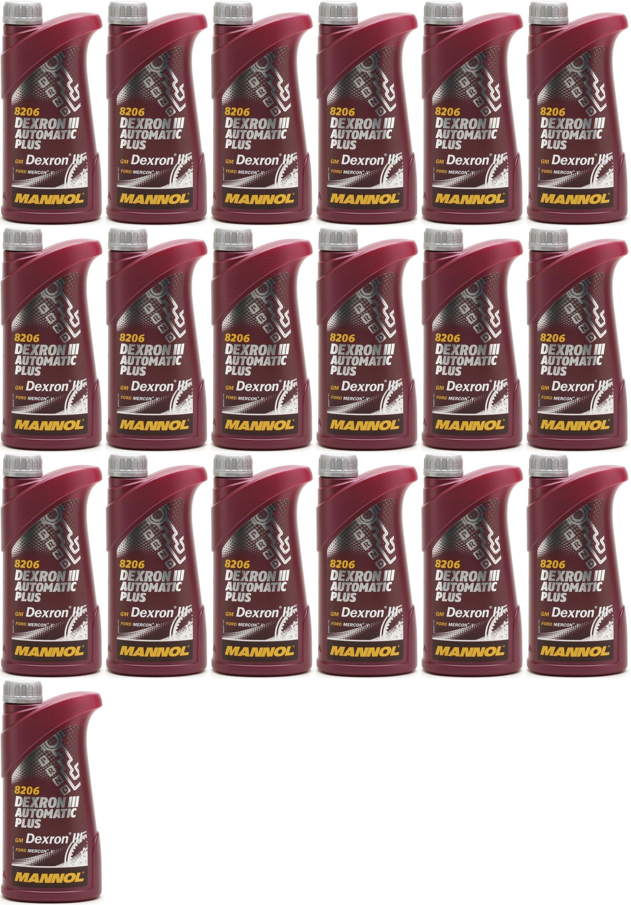 MANNOL Dexron III Automatic Plus 19x 1l = 19 Liter