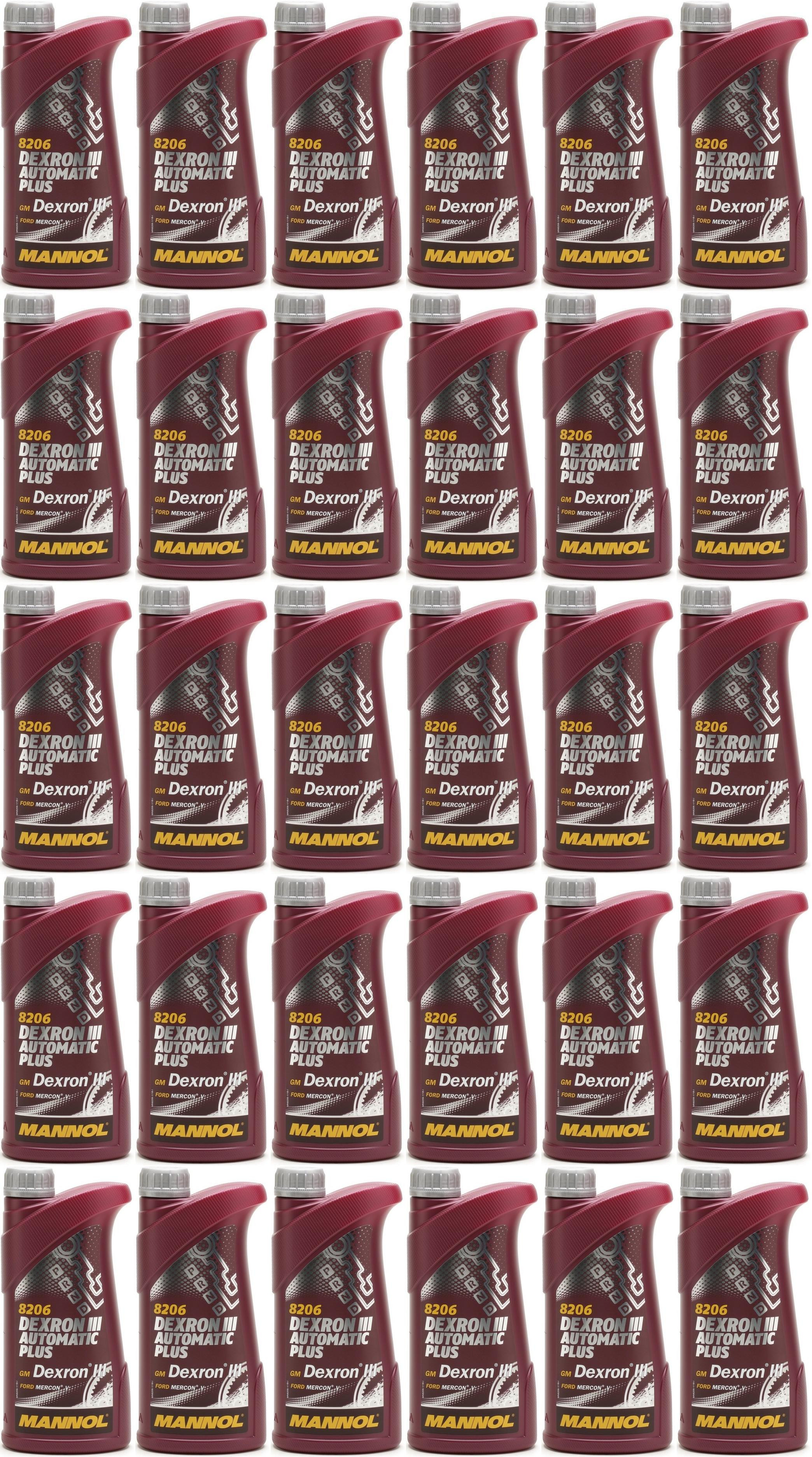 MANNOL Dexron III Automatic Plus 30x 1l = 30 Liter