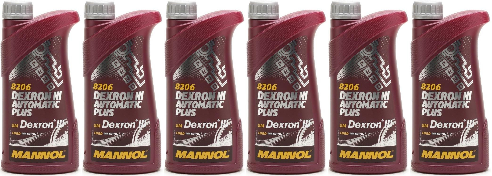 MANNOL Dexron III Automatic Plus 6x 1l = 6 Liter