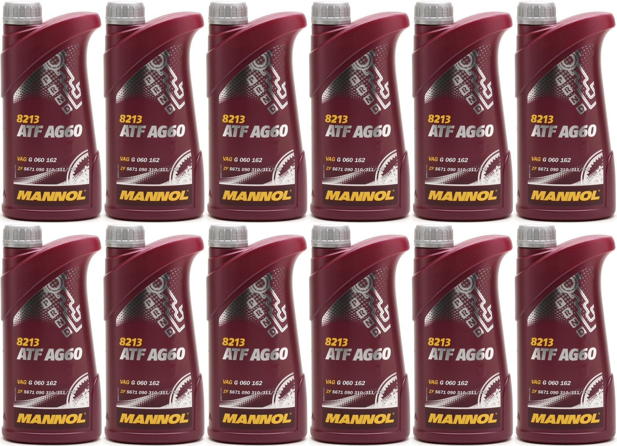 MANNOL ATF AG60 Automatikgetriebeöl 12x 1l = 12 Liter