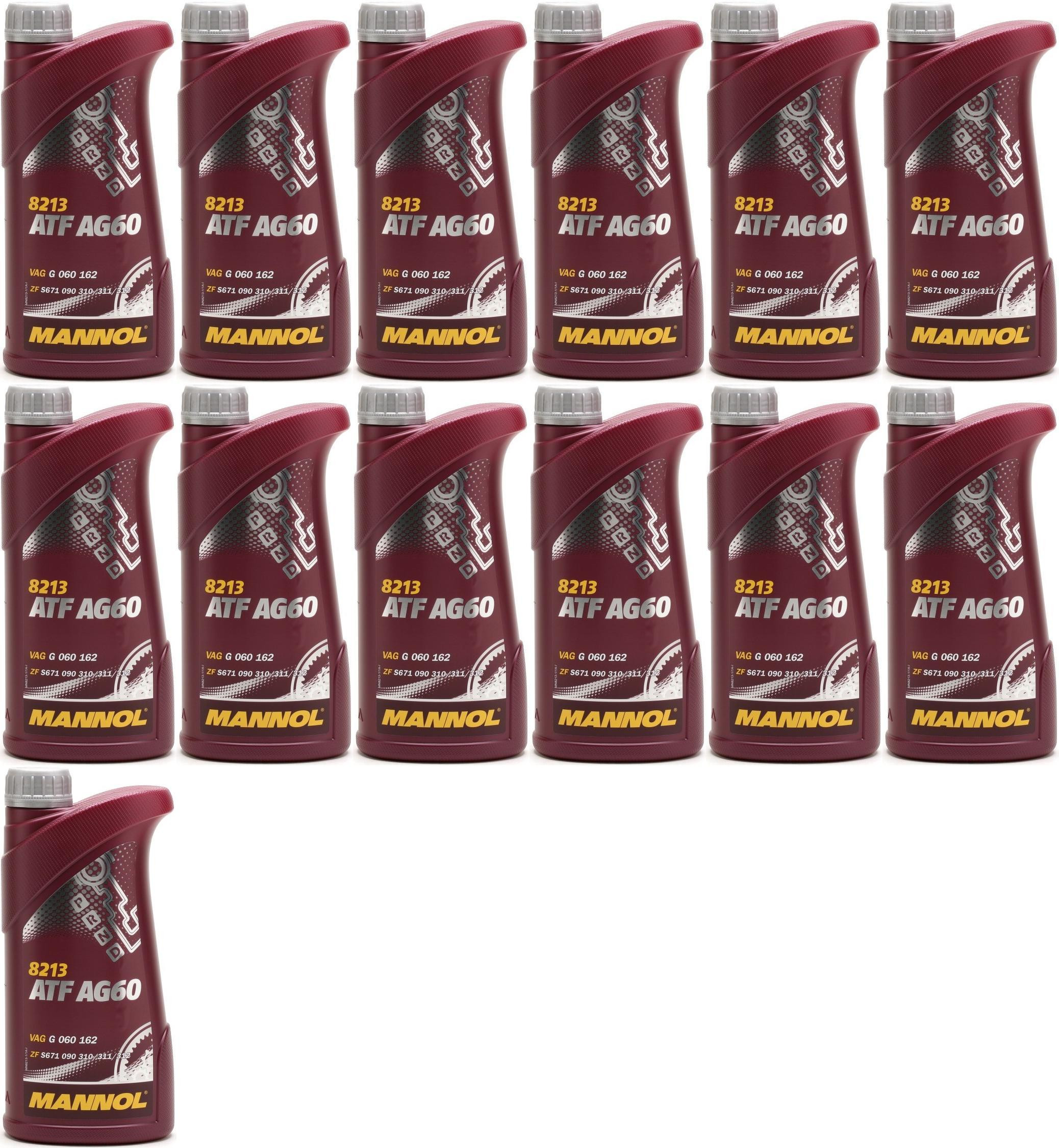 MANNOL ATF AG60 Automatikgetriebeöl 13x 1l = 13 Liter