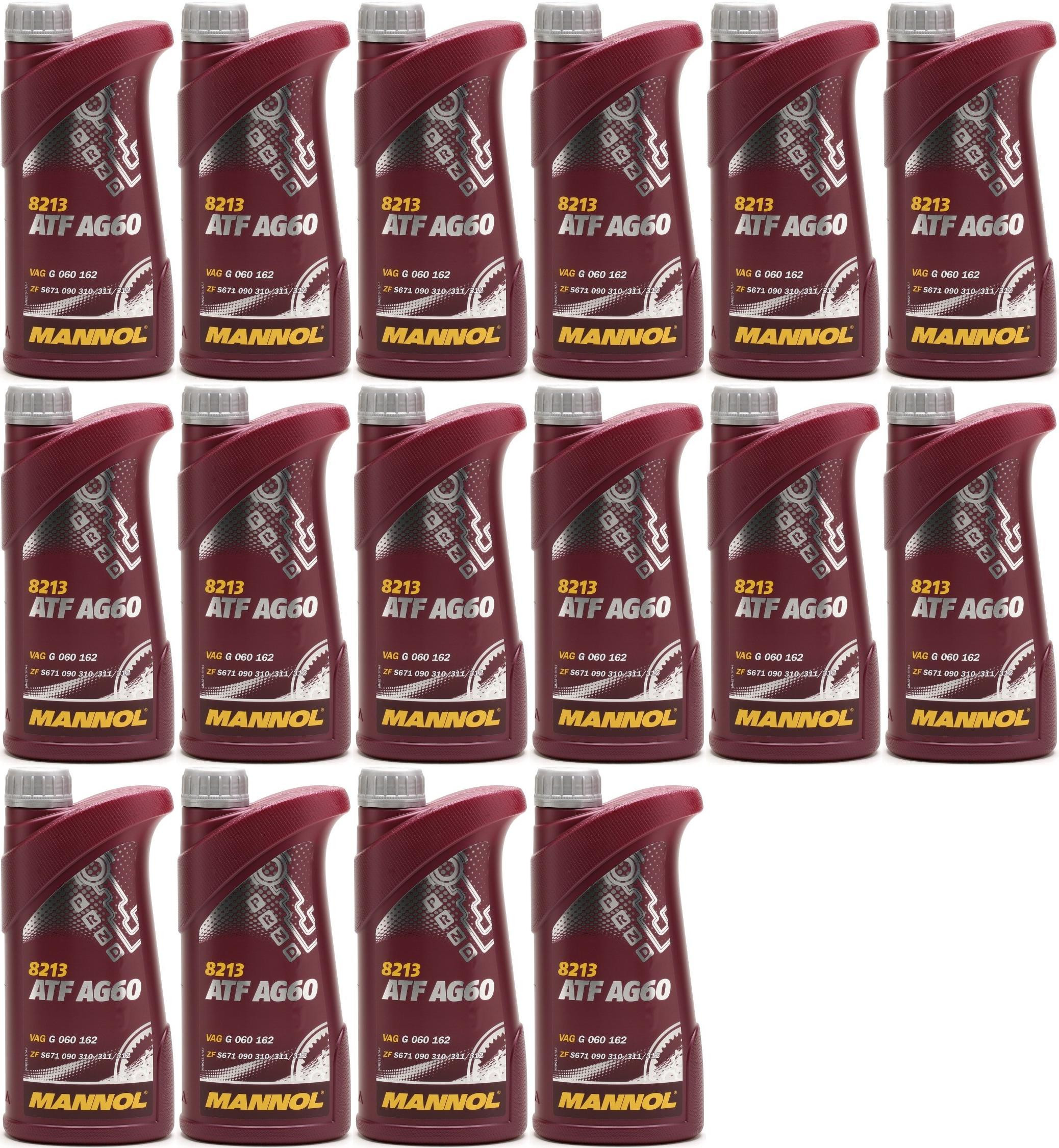 MANNOL ATF AG60 Automatikgetriebeöl 16x 1l = 16 Liter