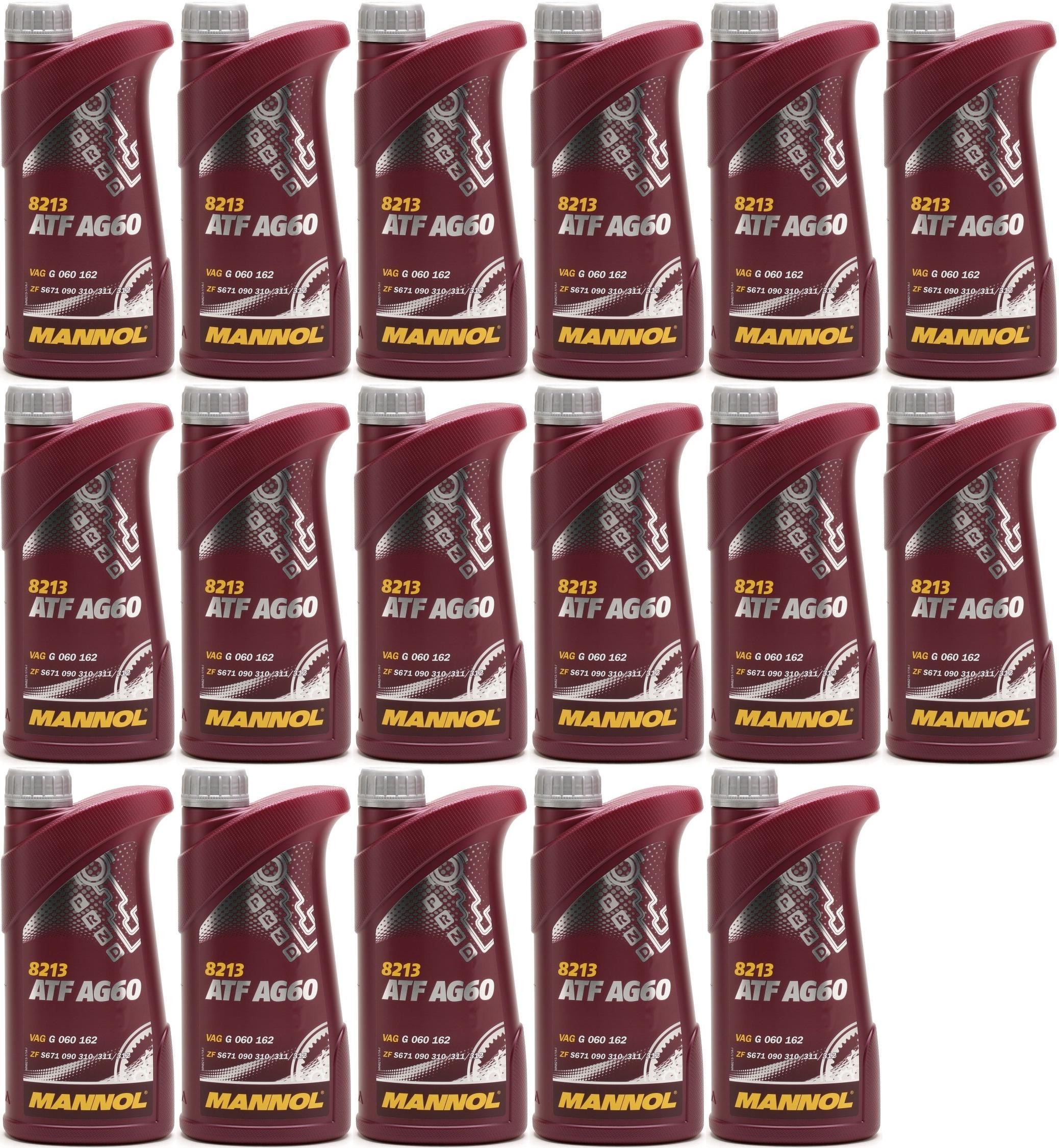 MANNOL ATF AG60 Automatikgetriebeöl 17x 1l = 17 Liter