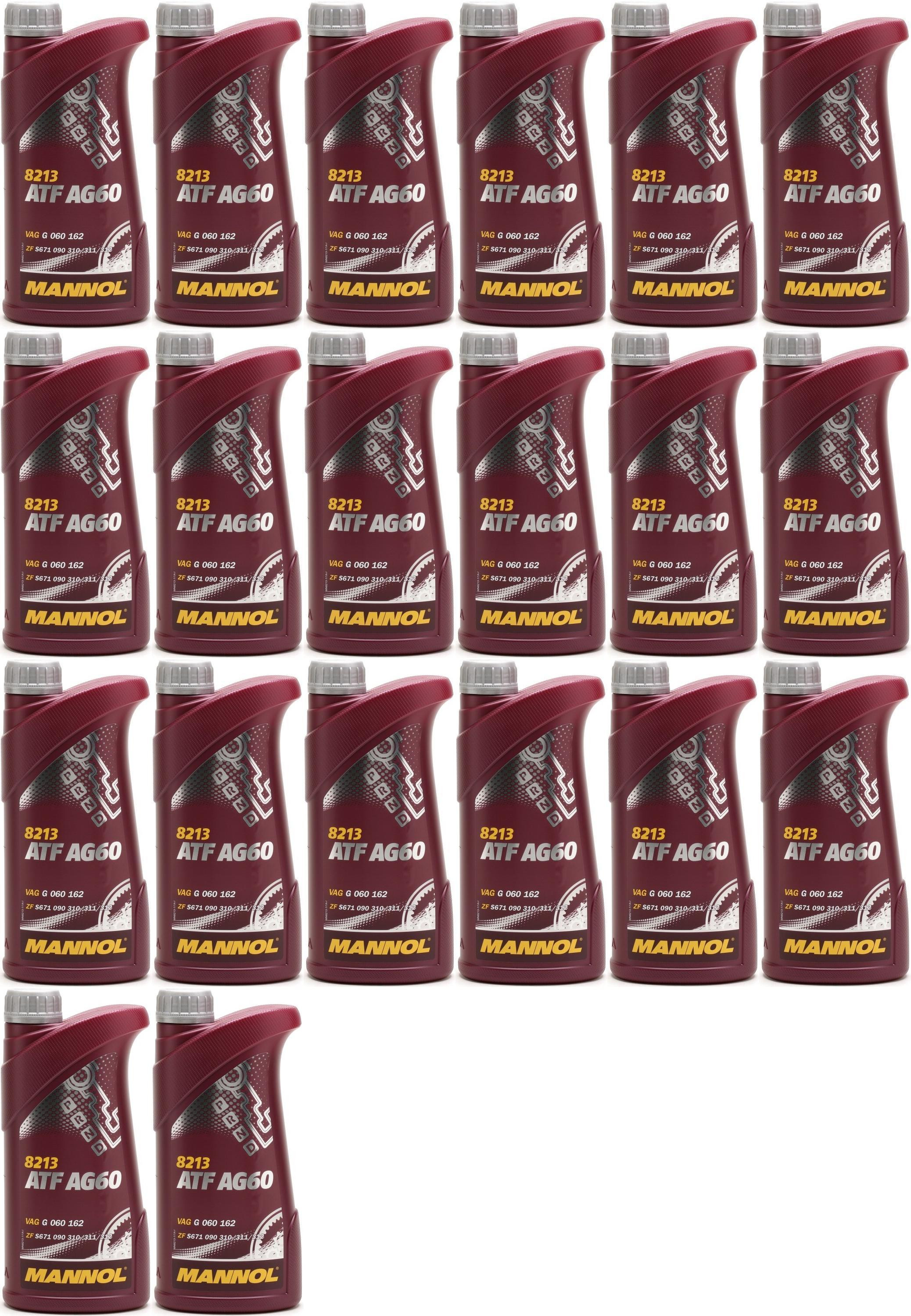 MANNOL ATF AG60 Automatikgetriebeöl 20x 1l = 20 Liter