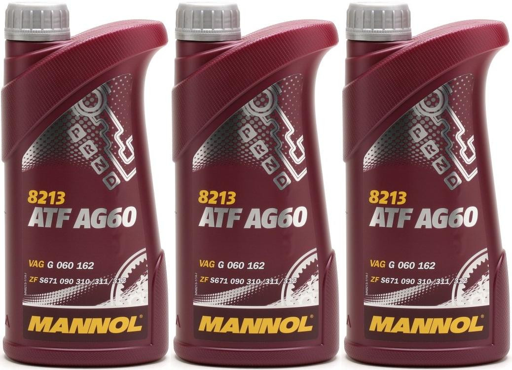 MANNOL ATF AG60 Automatikgetriebeöl 3x 1l = 3 Liter