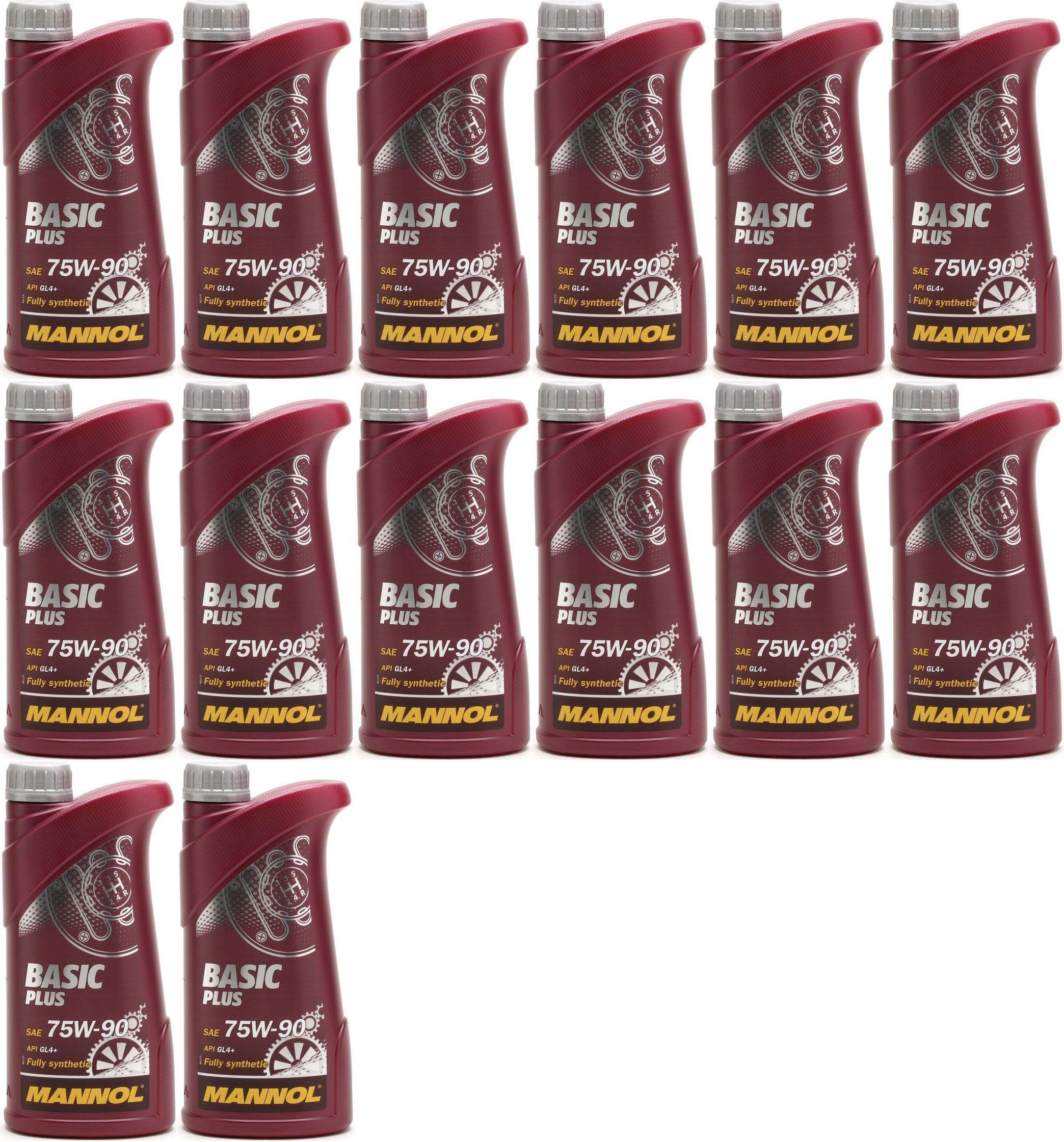 MANNOL Basic Plus 75W-90 API GL 4+ 14x 1l = 14 Liter