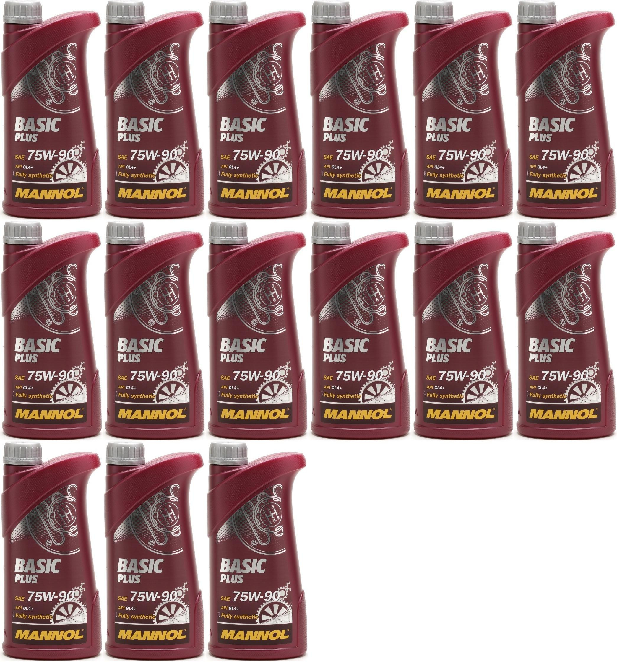 MANNOL Basic Plus 75W-90 API GL 4+ 15x 1l = 15 Liter