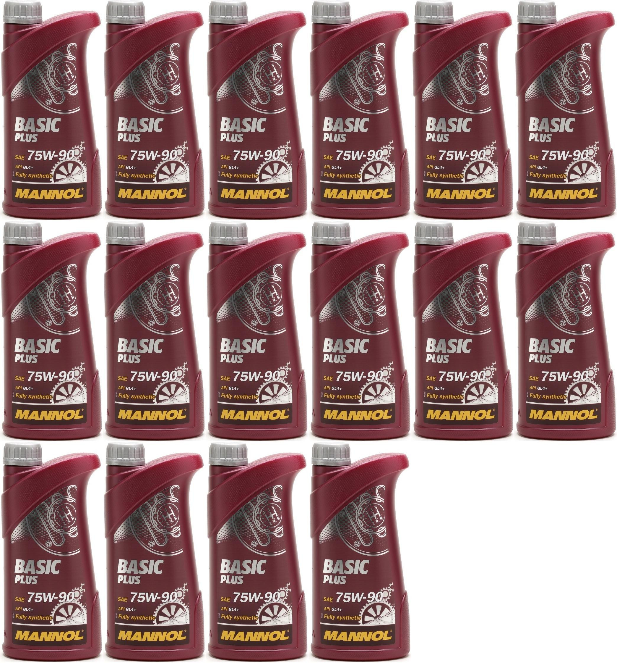 MANNOL Basic Plus 75W-90 API GL 4+ 16x 1l = 16 Liter