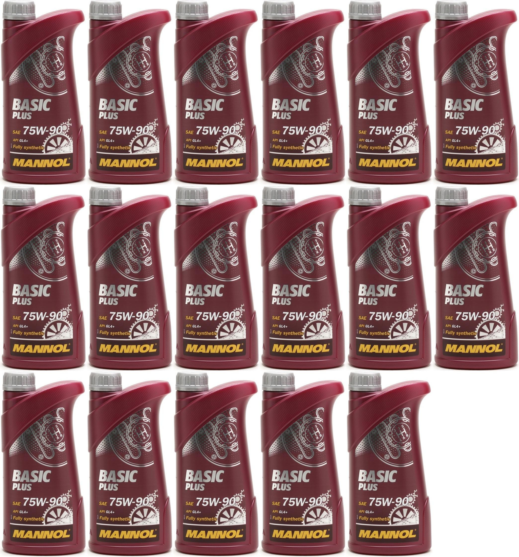 MANNOL Basic Plus 75W-90 API GL 4+ 17x 1l = 17 Liter