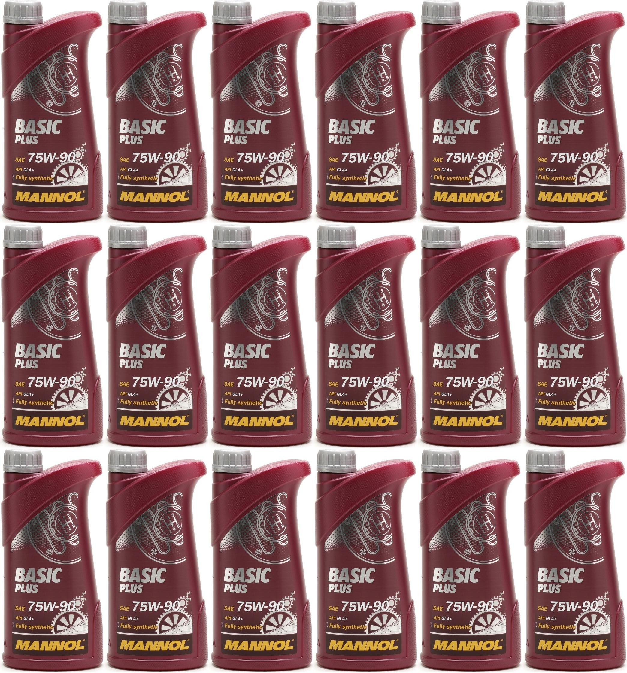 MANNOL Basic Plus 75W-90 API GL 4+ 18x 1l = 18 Liter