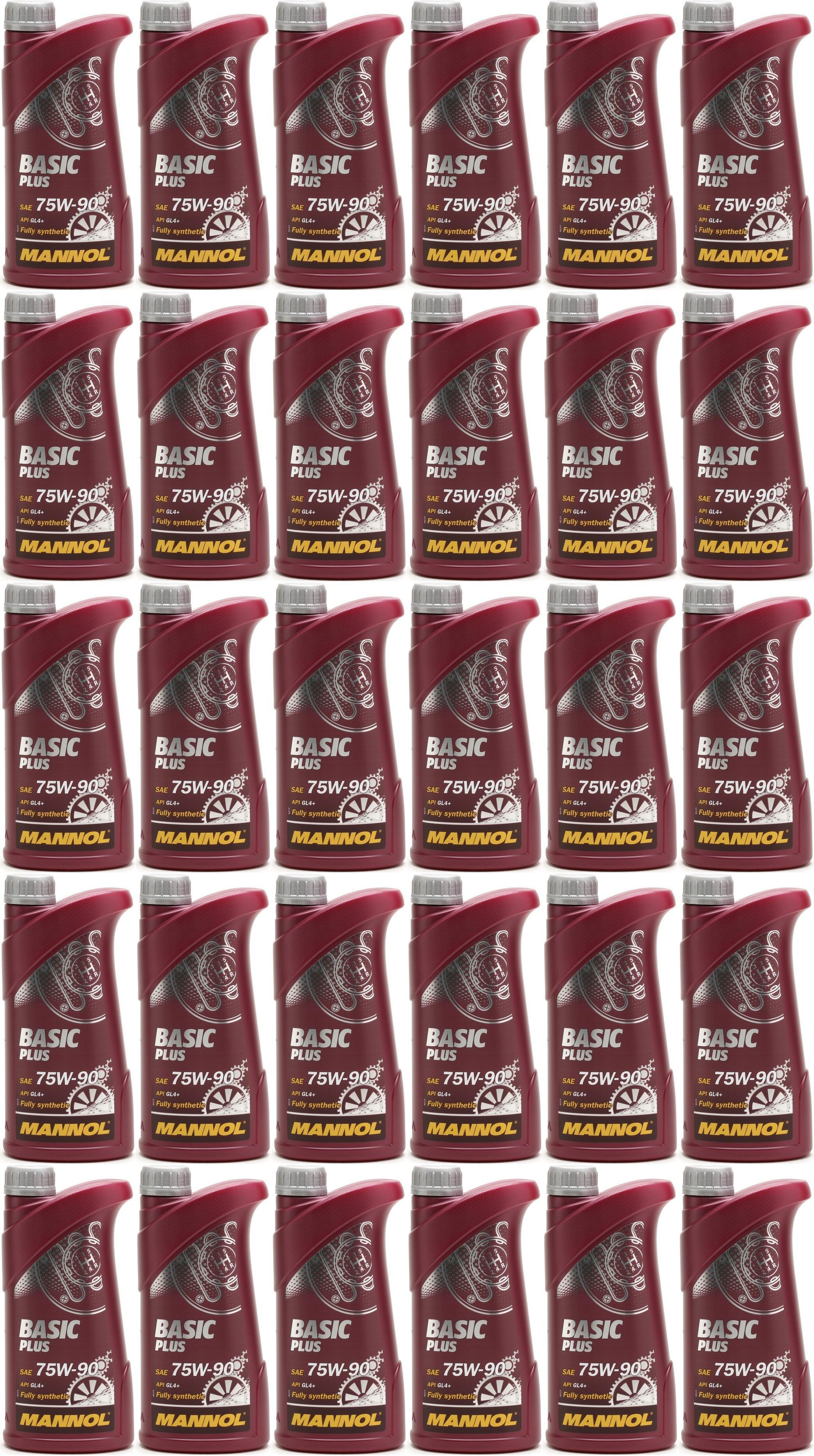 MANNOL Basic Plus 75W-90 API GL 4+ 30x 1l = 30 Liter