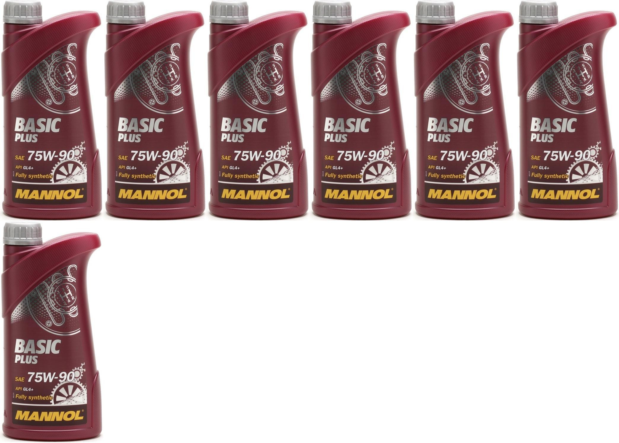 MANNOL Basic Plus 75W-90 API GL 4+ 7x 1l = 7 Liter