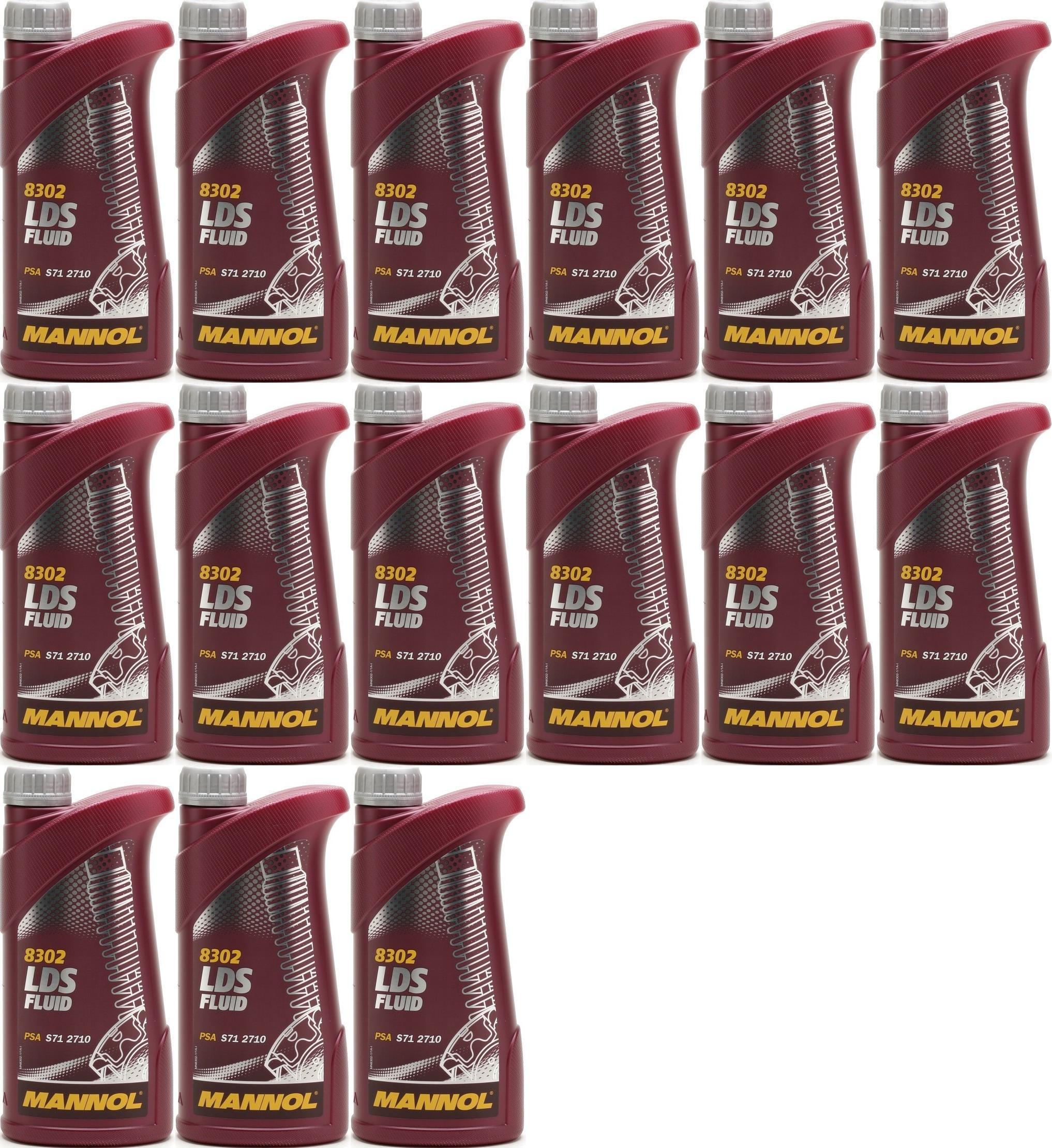 MANNOL LDS Fluid Hydrauliköl 15x 1l = 15 Liter