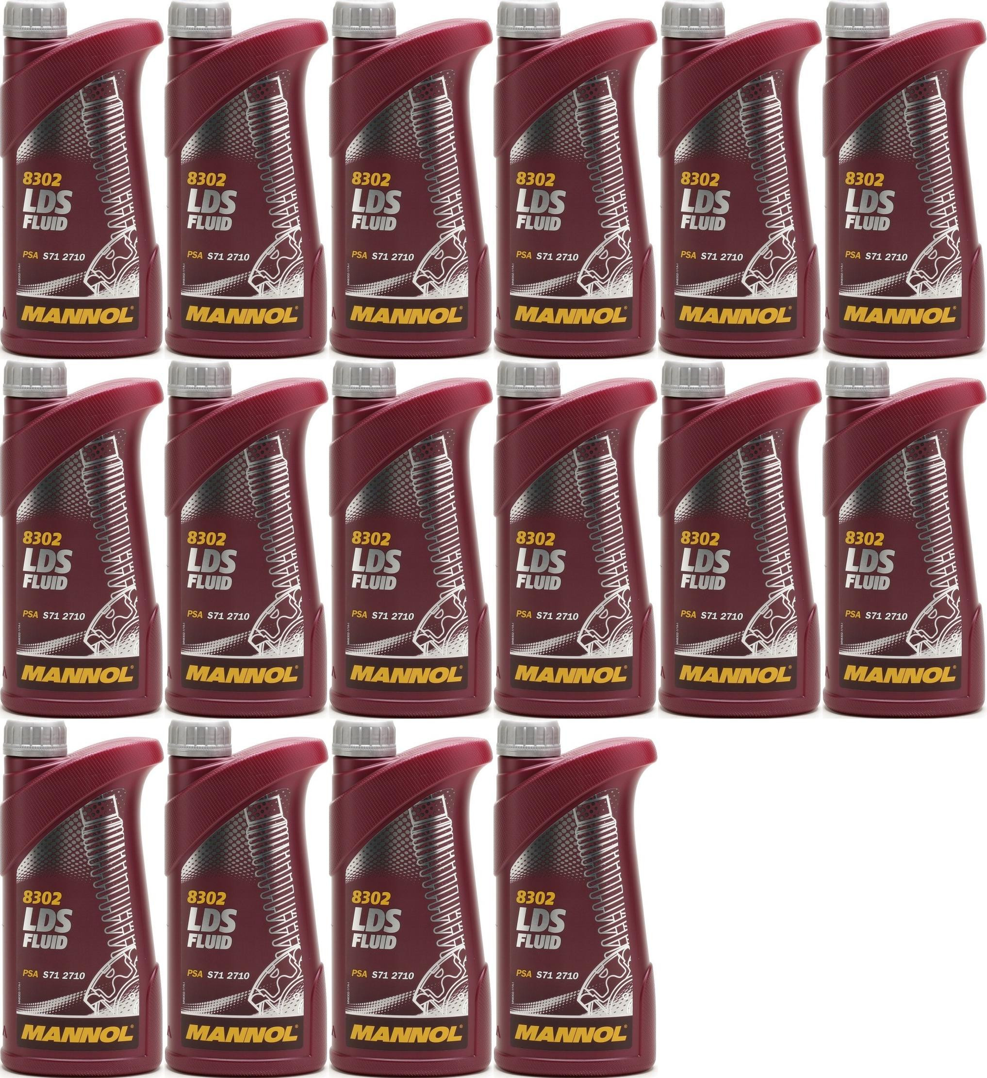 MANNOL LDS Fluid Hydrauliköl 16x 1l = 16 Liter