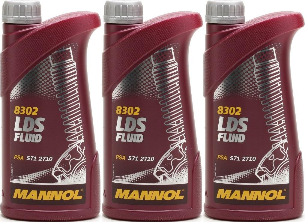 MANNOL LDS Fluid Hydrauliköl 3x 1l = 3 Liter