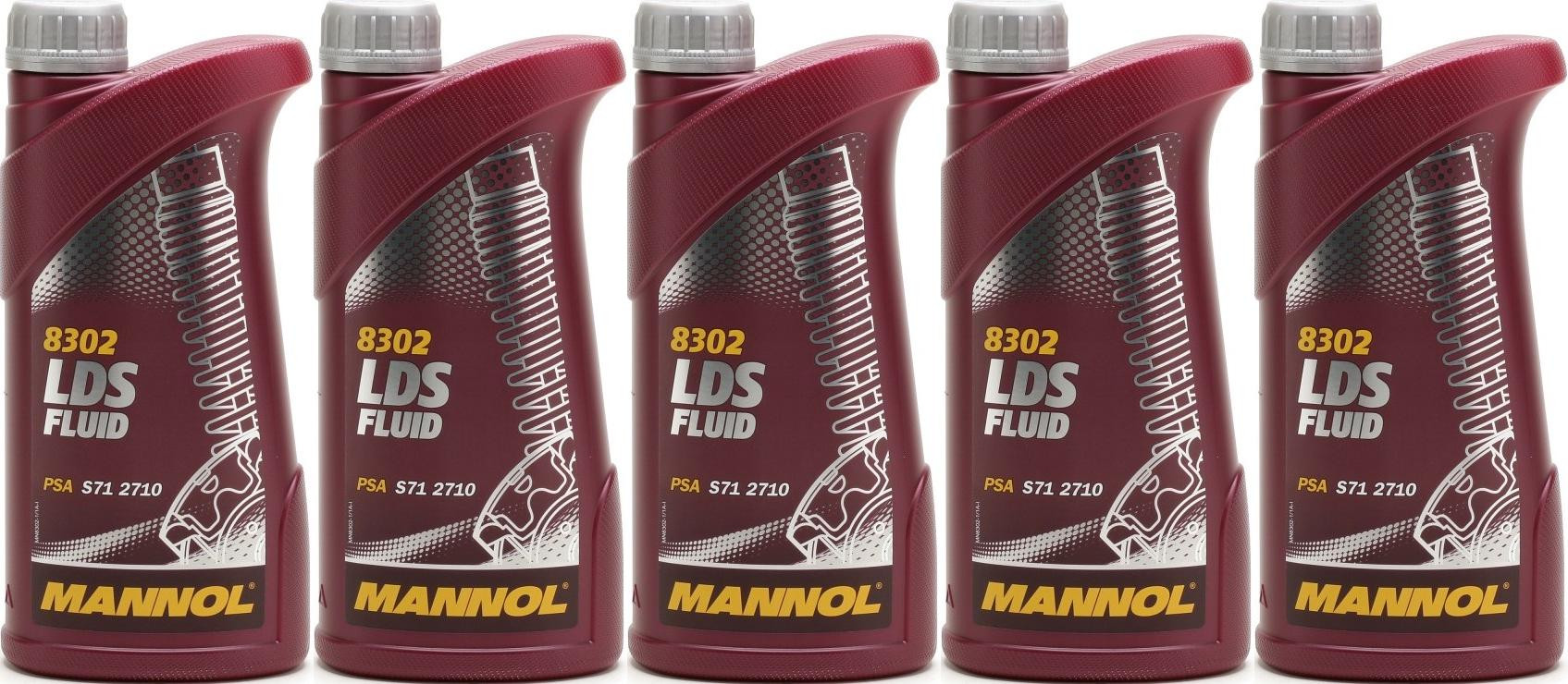MANNOL LDS Fluid Hydrauliköl 5x 1l = 5 Liter