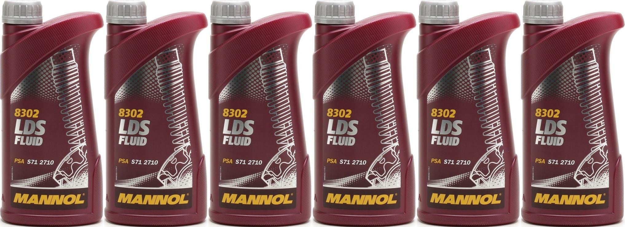MANNOL LDS Fluid Hydrauliköl 6x 1l = 6 Liter