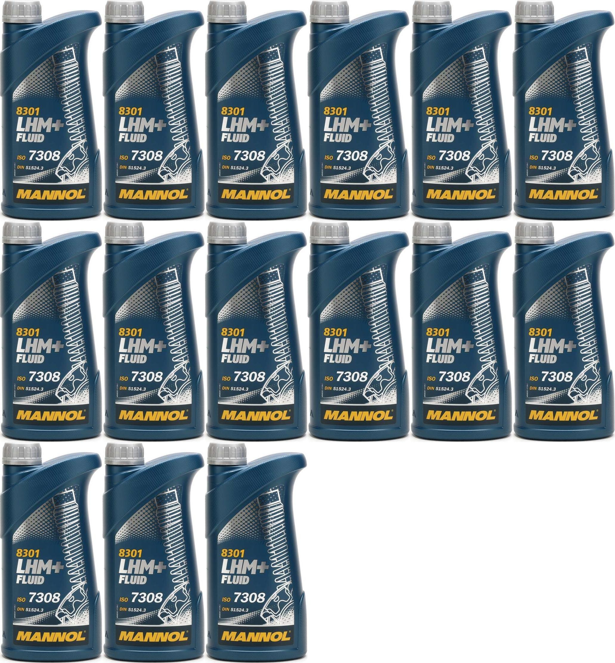 MANNOL LHM+ Fluid Hydrauliköl 15x 1l = 15 Liter