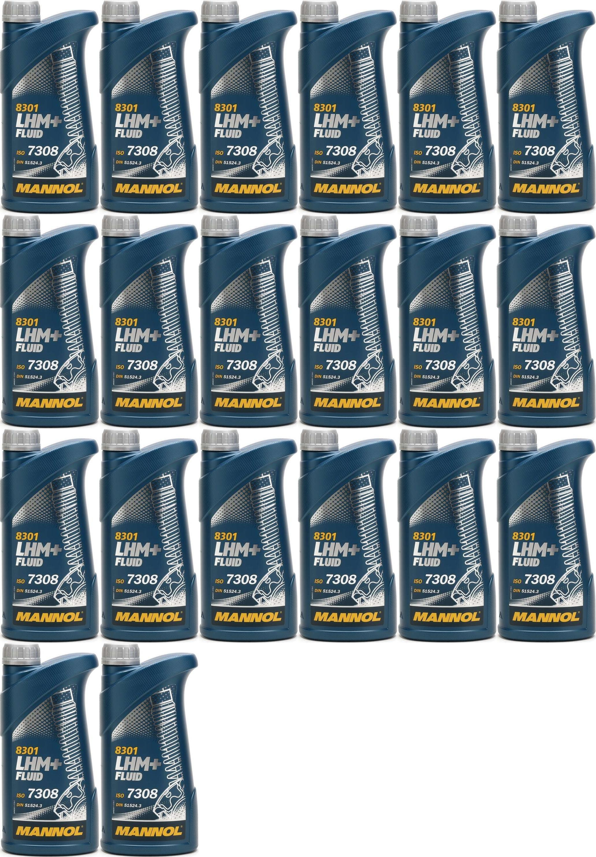 MANNOL LHM+ Fluid Hydrauliköl 20x 1l = 20 Liter