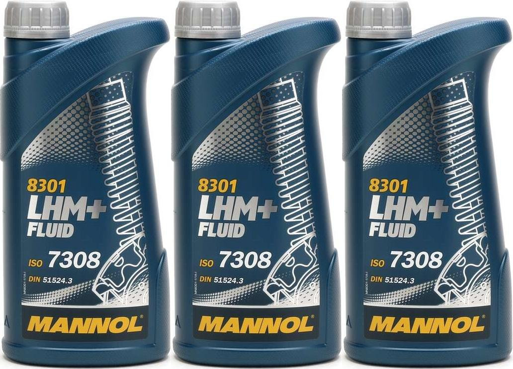 MANNOL LHM+ Fluid Hydrauliköl 3x 1l = 3 Liter