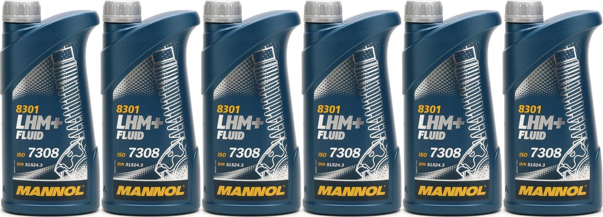 MANNOL LHM+ Fluid Hydrauliköl 6x 1l = 6 Liter