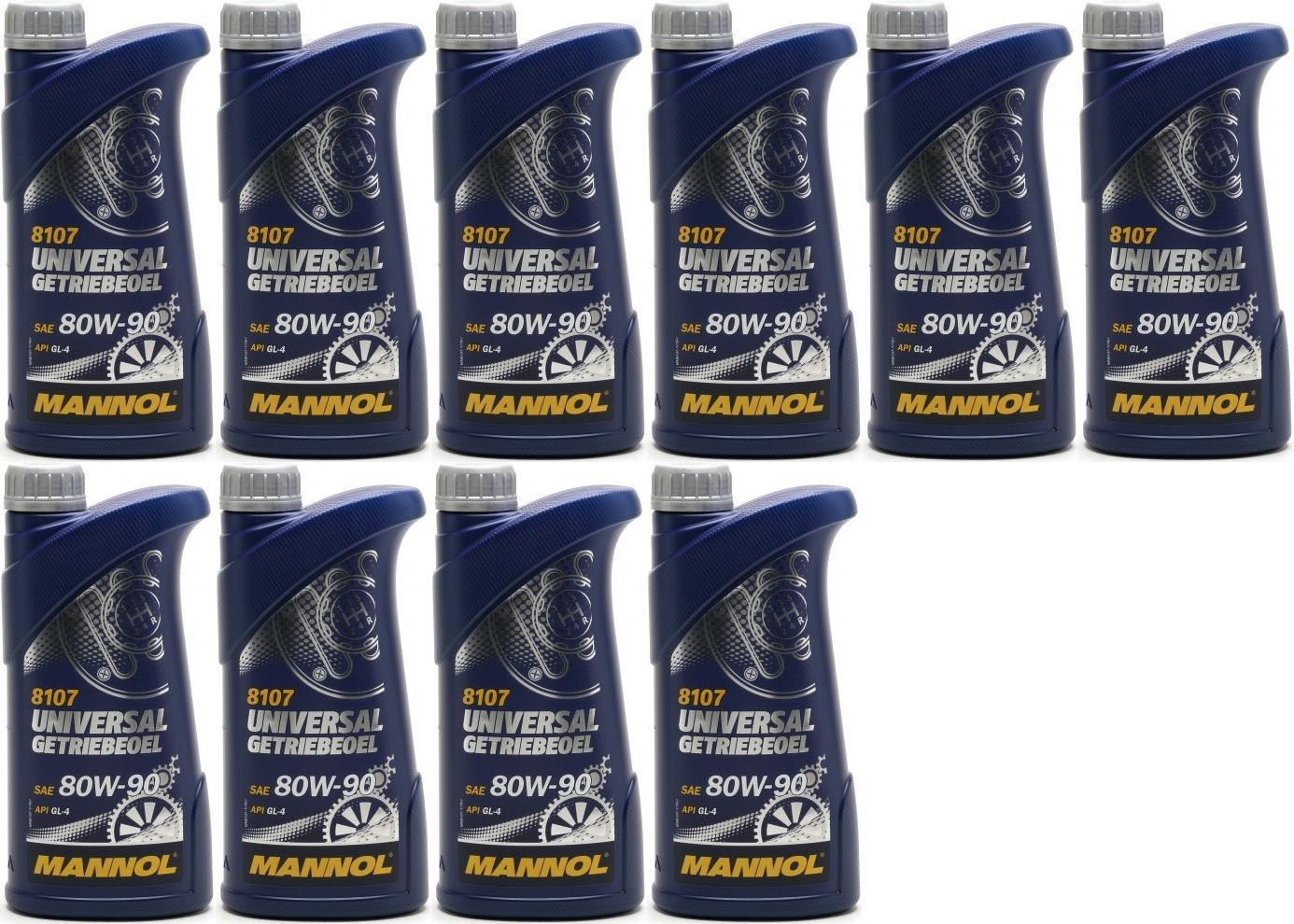 MANNOL Universal Getriebeöl 80W-90 API GL 4 10x 1l = 10 Liter