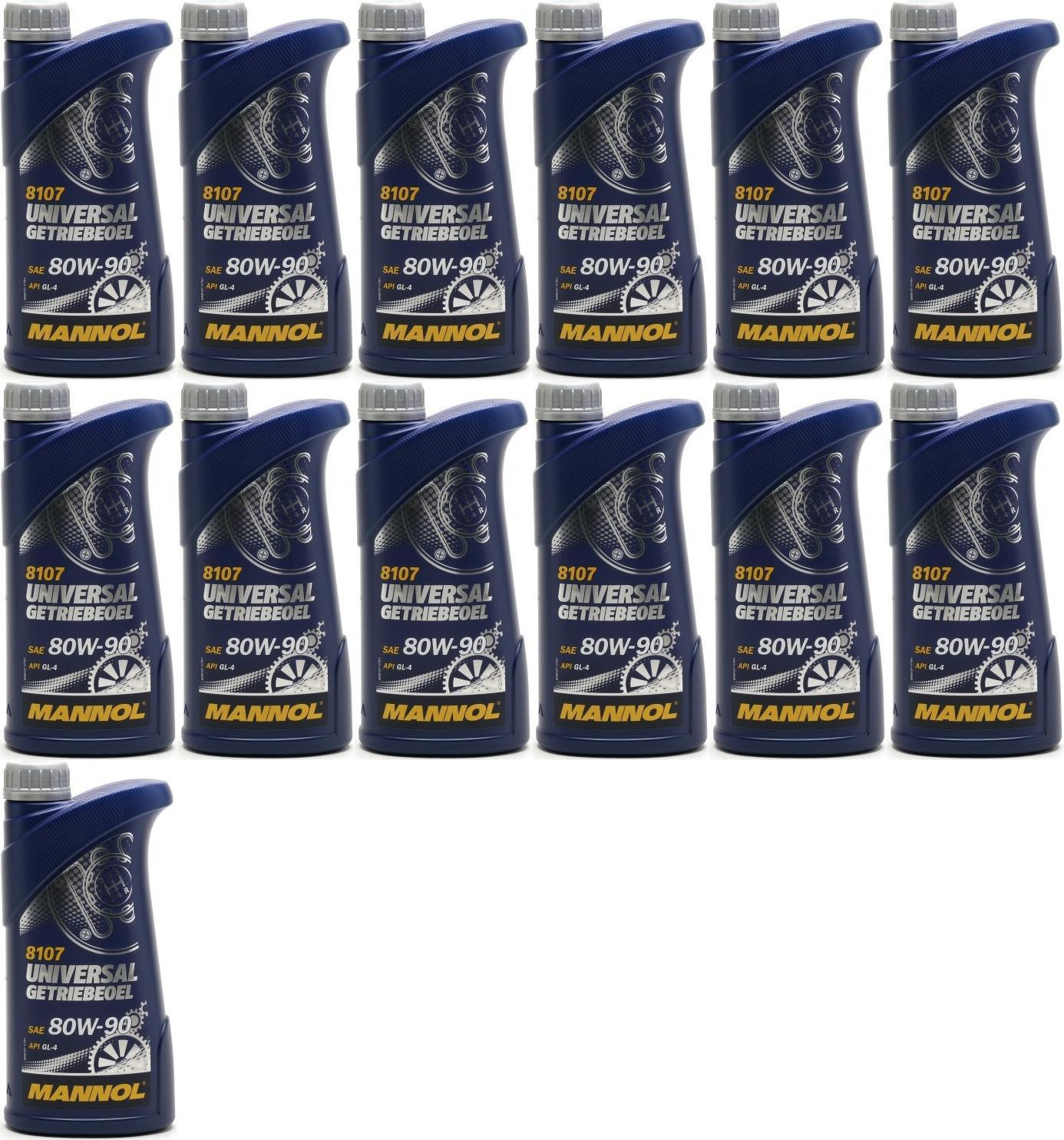 MANNOL Universal Getriebeöl 80W-90 API GL 4 13x 1l = 13 Liter