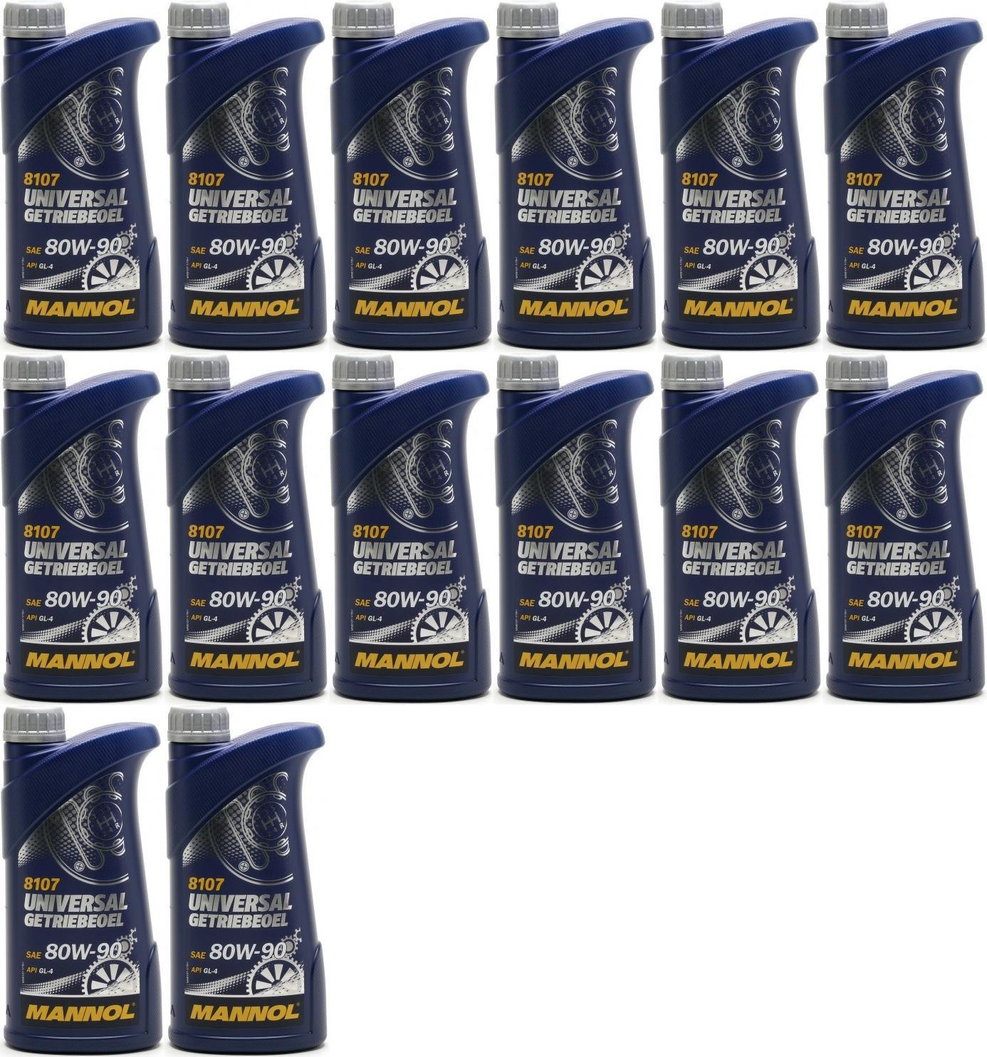 MANNOL Universal Getriebeöl 80W-90 API GL 4 14x 1l = 14 Liter