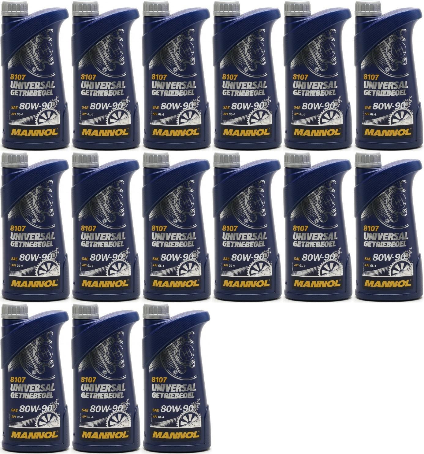 MANNOL Universal Getriebeöl 80W-90 API GL 4 15x 1l = 15 Liter