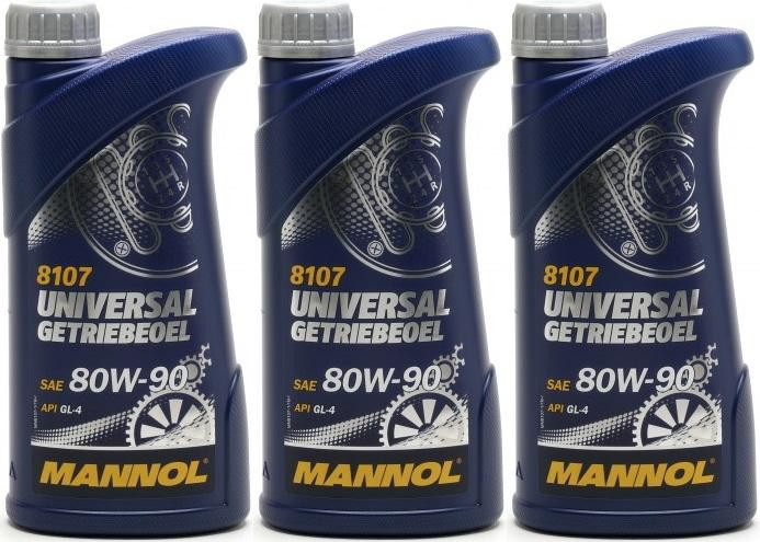 MANNOL Universal Getriebeöl 80W-90 API GL 4 3x 1l = 3 Liter