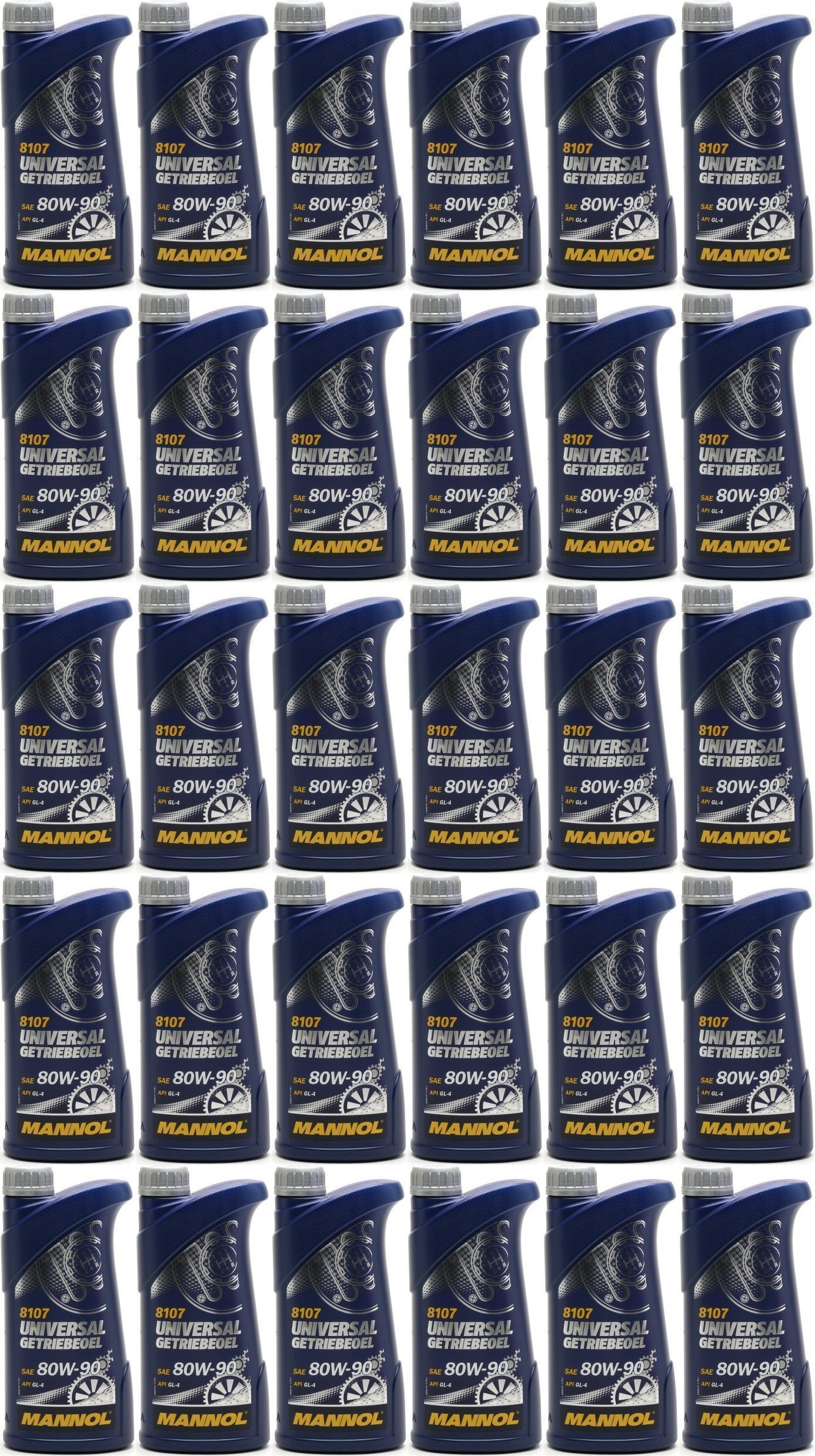 MANNOL Universal Getriebeöl 80W-90 API GL 4 30x 1l = 30 Liter