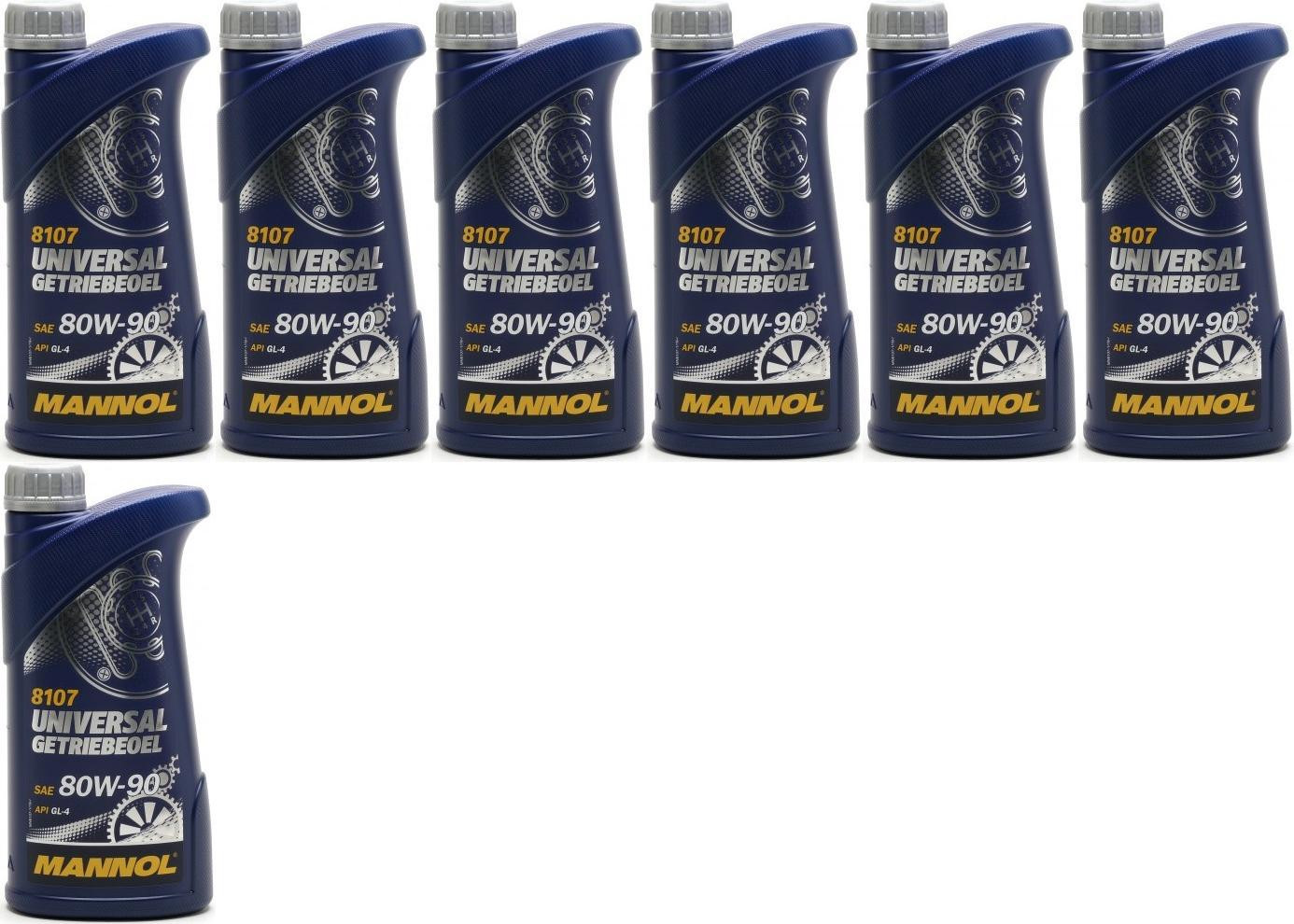 MANNOL Universal Getriebeöl 80W-90 API GL 4 7x 1l = 7 Liter