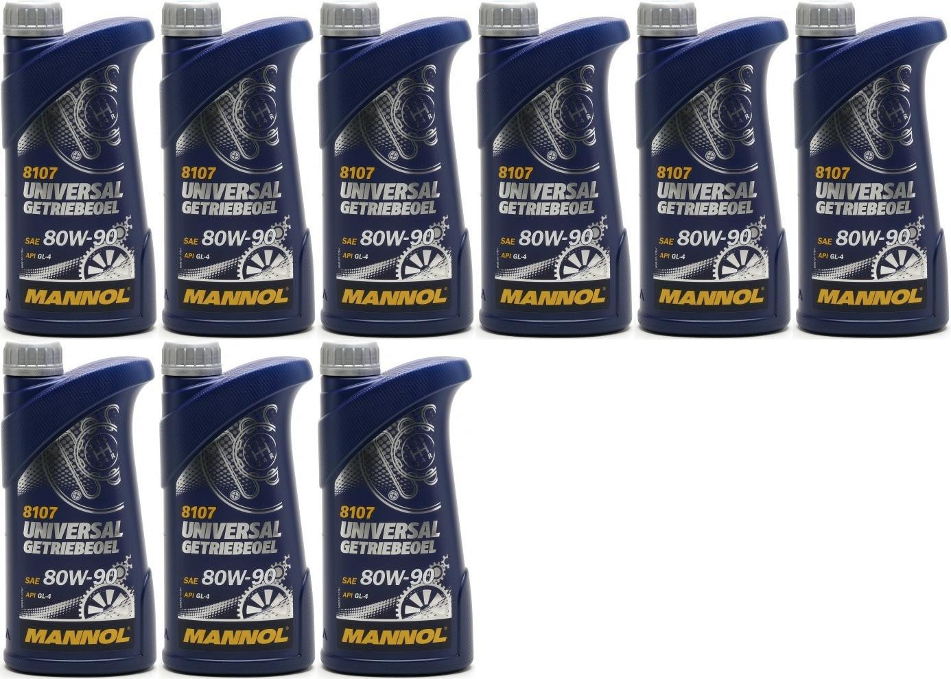 MANNOL Universal Getriebeöl 80W-90 API GL 4 9x 1l = 9 Liter