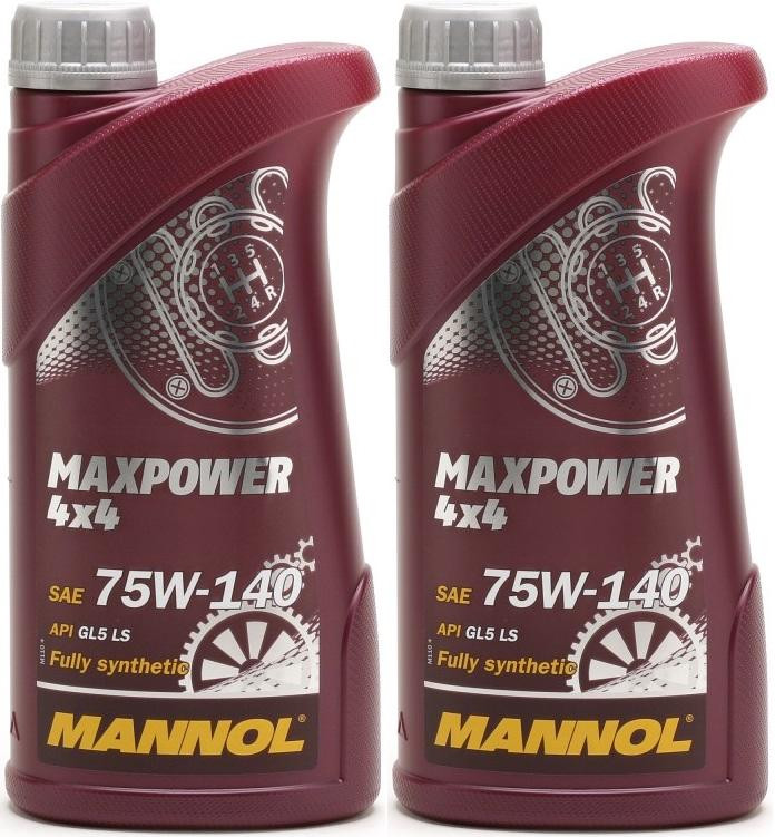 MANNOL Maxpower 4x4 75W-140 API GL 5 LS 2x 1l = 2 Liter