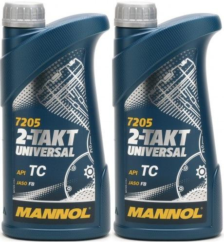 MANNOL 2-Takt Universal mineralisches Motorrad Motoröl 2x 1l = 2 Liter