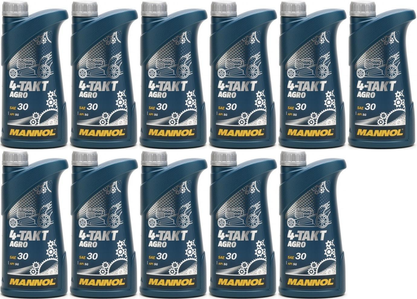MANNOL 4-Takt Agro SAE 30 11x 1l = 11 Liter