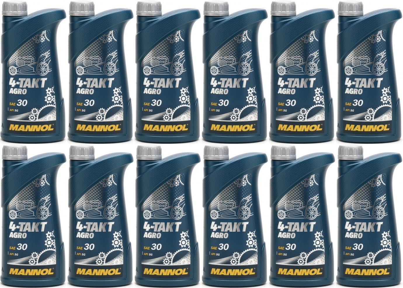 MANNOL 4-Takt Agro SAE 30 12x 1l = 12 Liter
