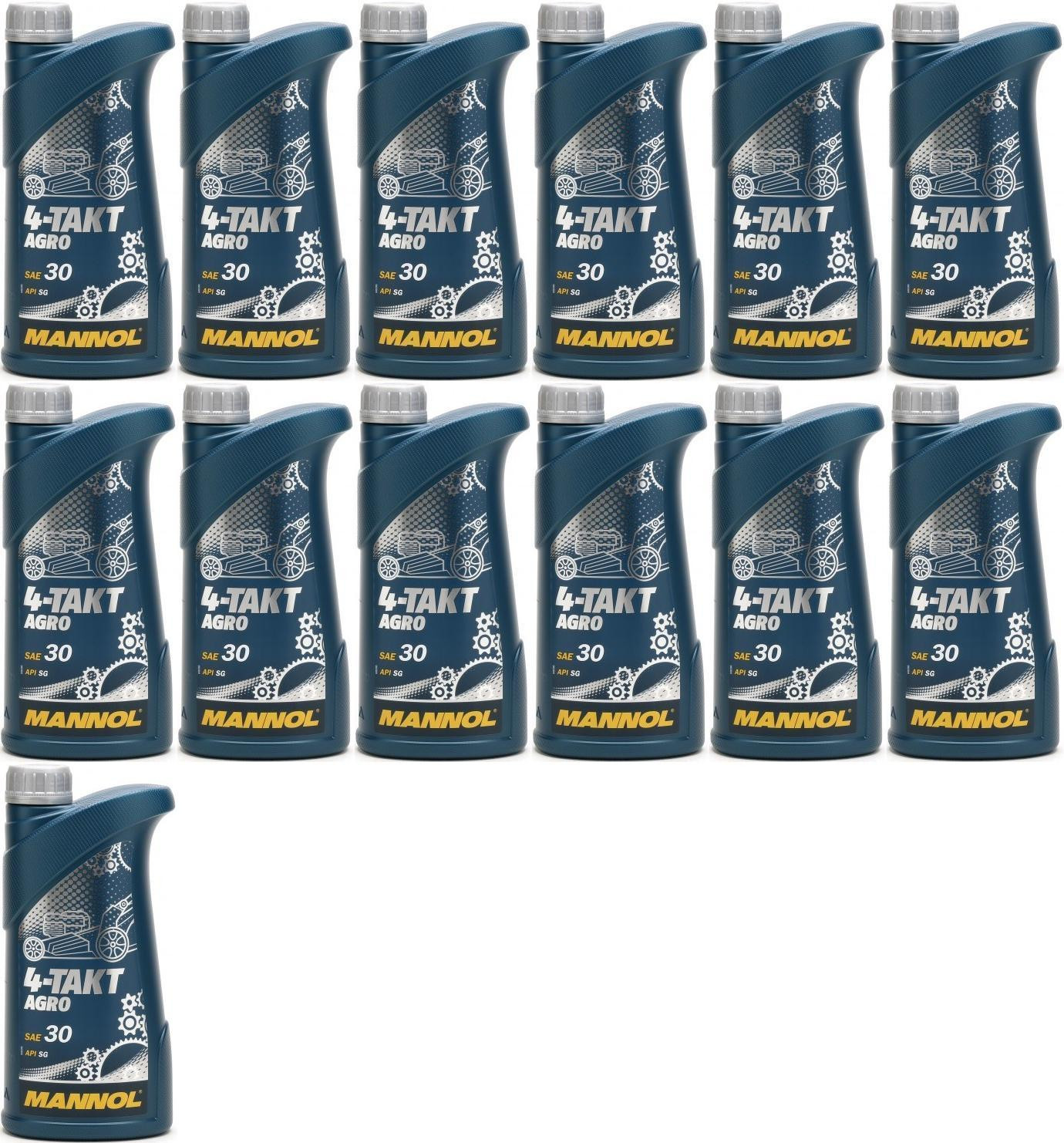 MANNOL 4-Takt Agro SAE 30 13x 1l = 13 Liter