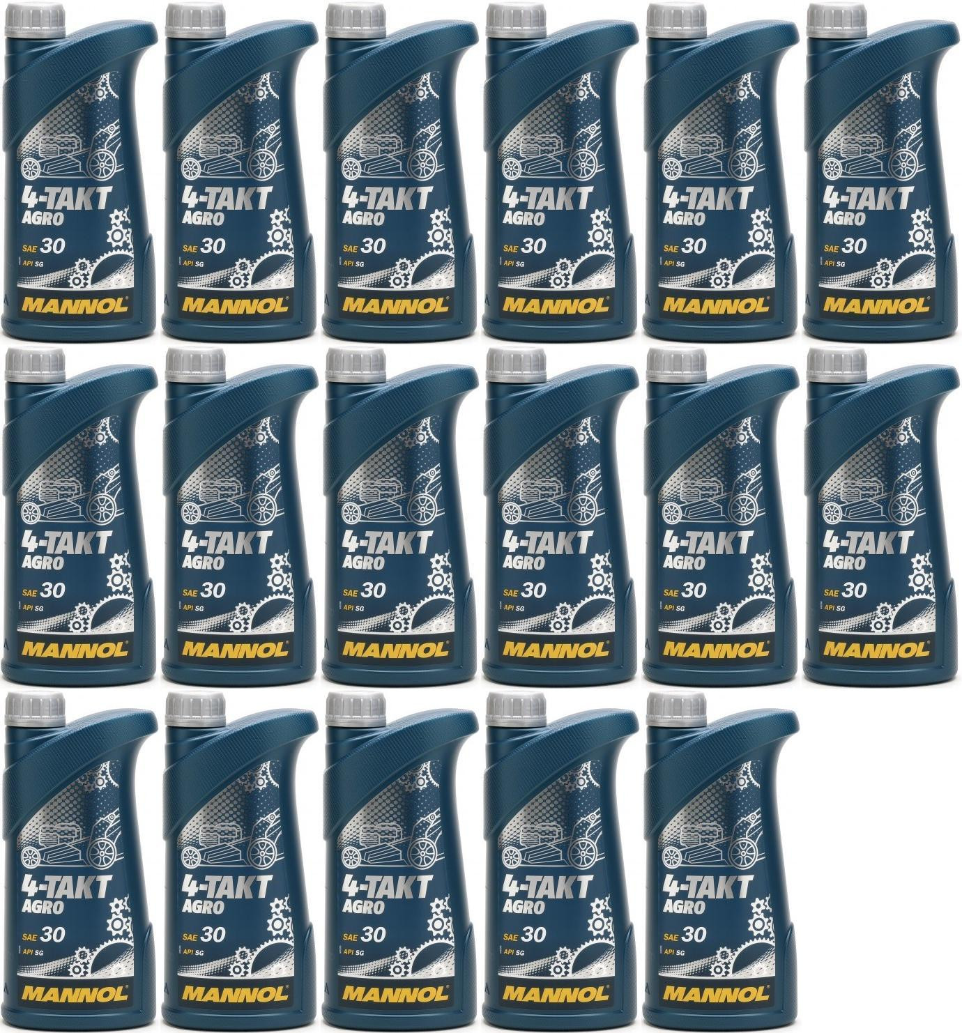 MANNOL 4-Takt Agro SAE 30 17x 1l = 17 Liter