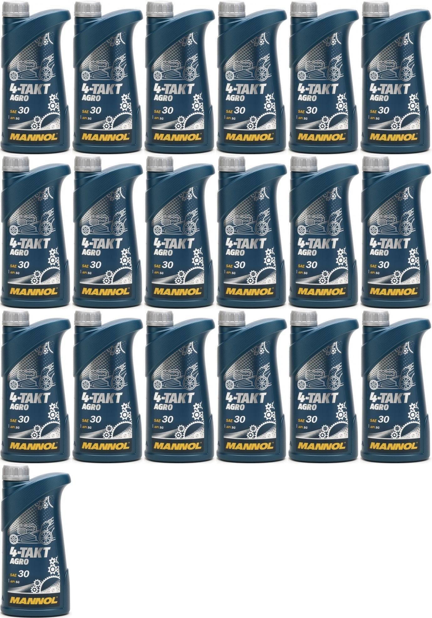 MANNOL 4-Takt Agro SAE 30 19x 1l = 19 Liter