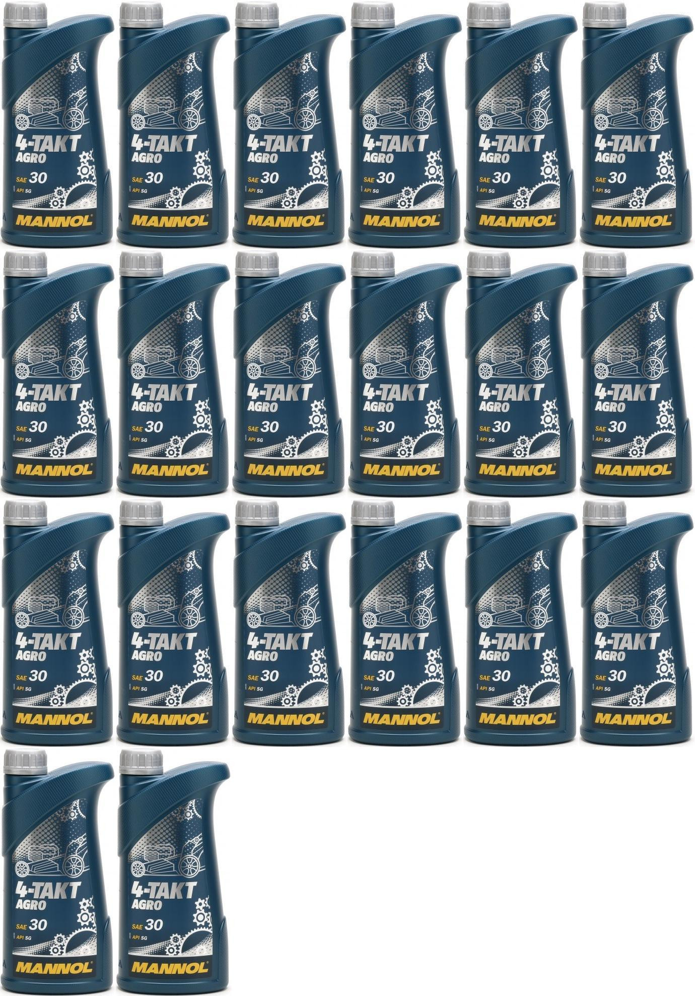 MANNOL 4-Takt Agro SAE 30 20x 1l = 20 Liter