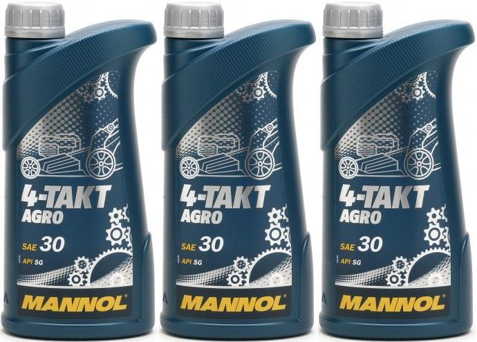 MANNOL 4-Takt Agro SAE 30 3x 1l = 3 Liter