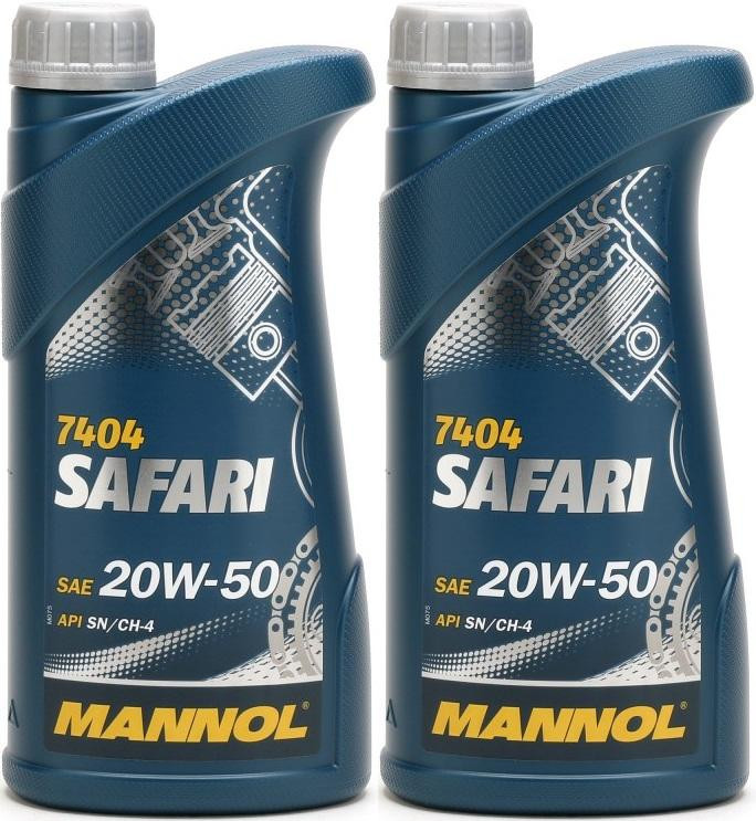 MANNOL Safari 20W-50 Motoröl 2x 1l = 2 Liter