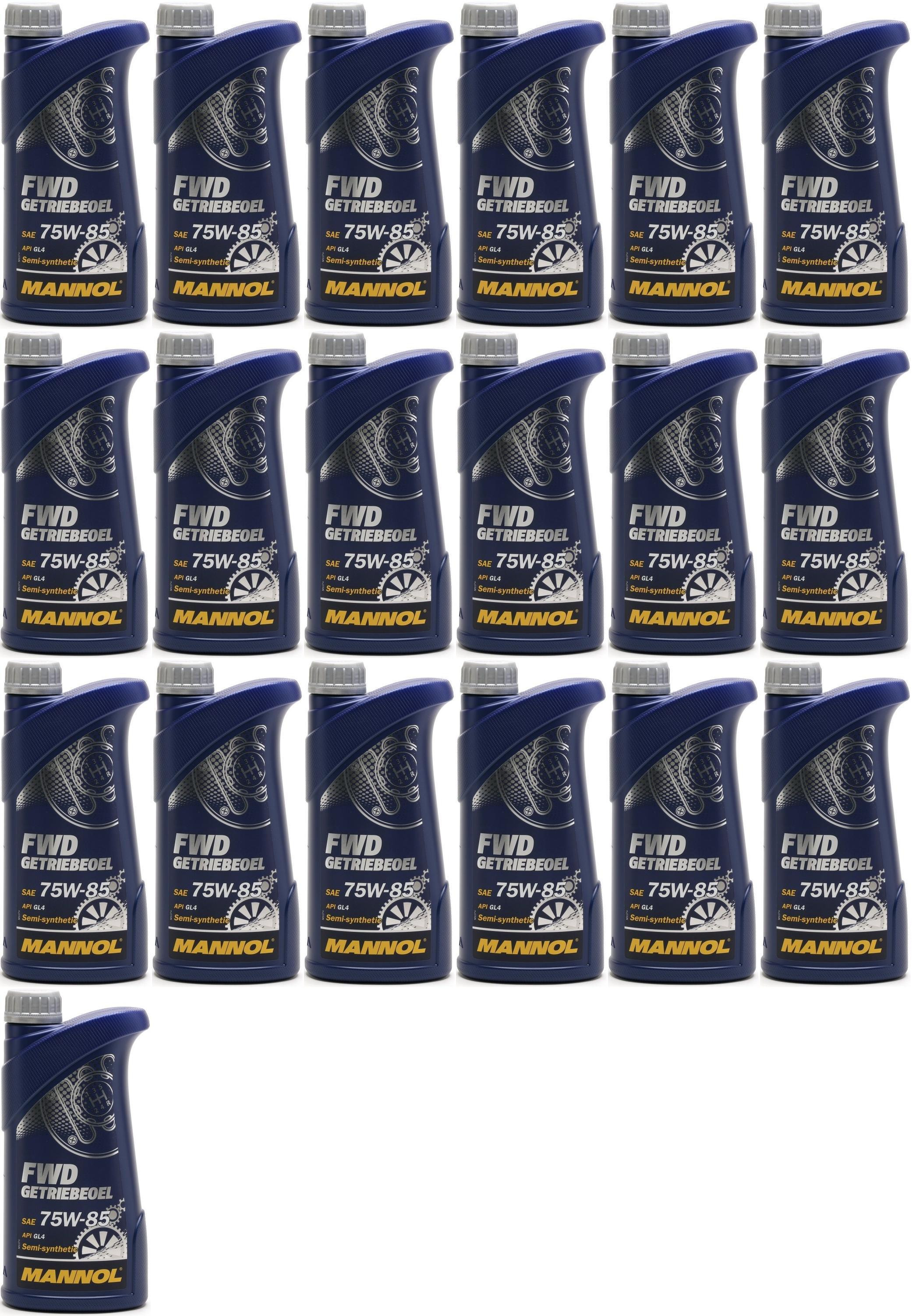 MANNOL FWD Getriebeöl 75W-85 API GL 4 19x 1l = 19 Liter